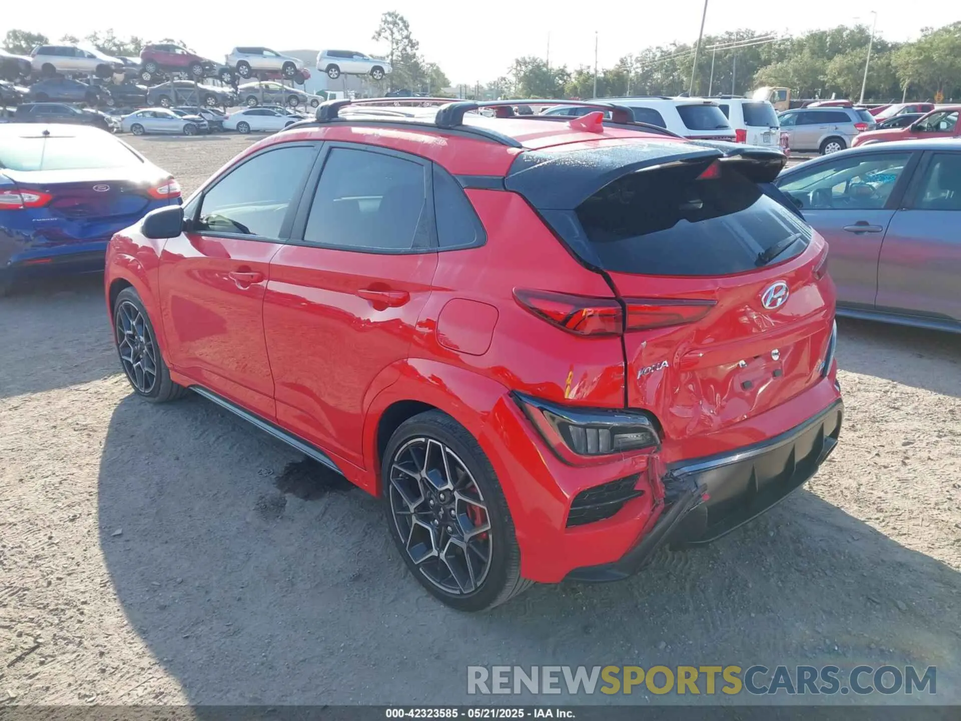 3 fotografías del automóvil dañado KM8KH3AC1NU004310 HYUNDAI KONA N 2022