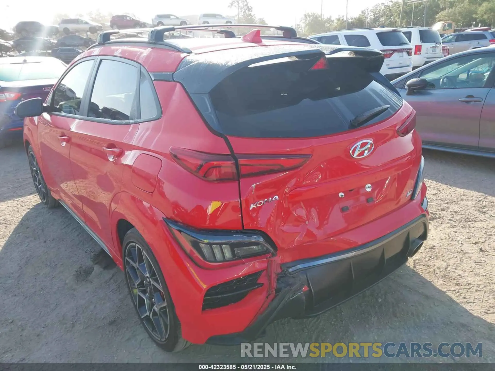 6 fotografías del automóvil dañado KM8KH3AC1NU004310 HYUNDAI KONA N 2022