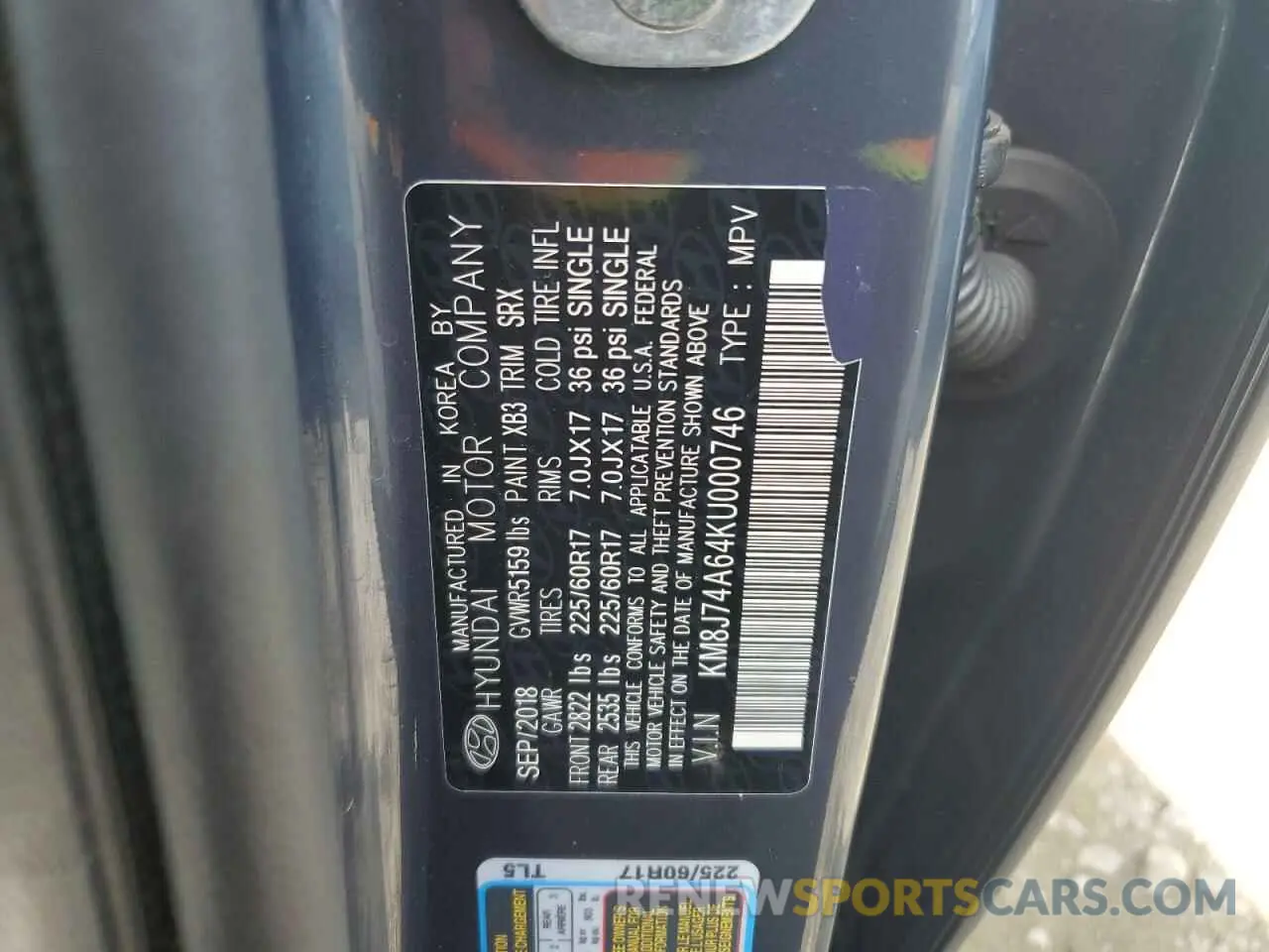 13 fotografías del automóvil dañado KM8J74A64KU000746 HYUNDAI NEXO 2019