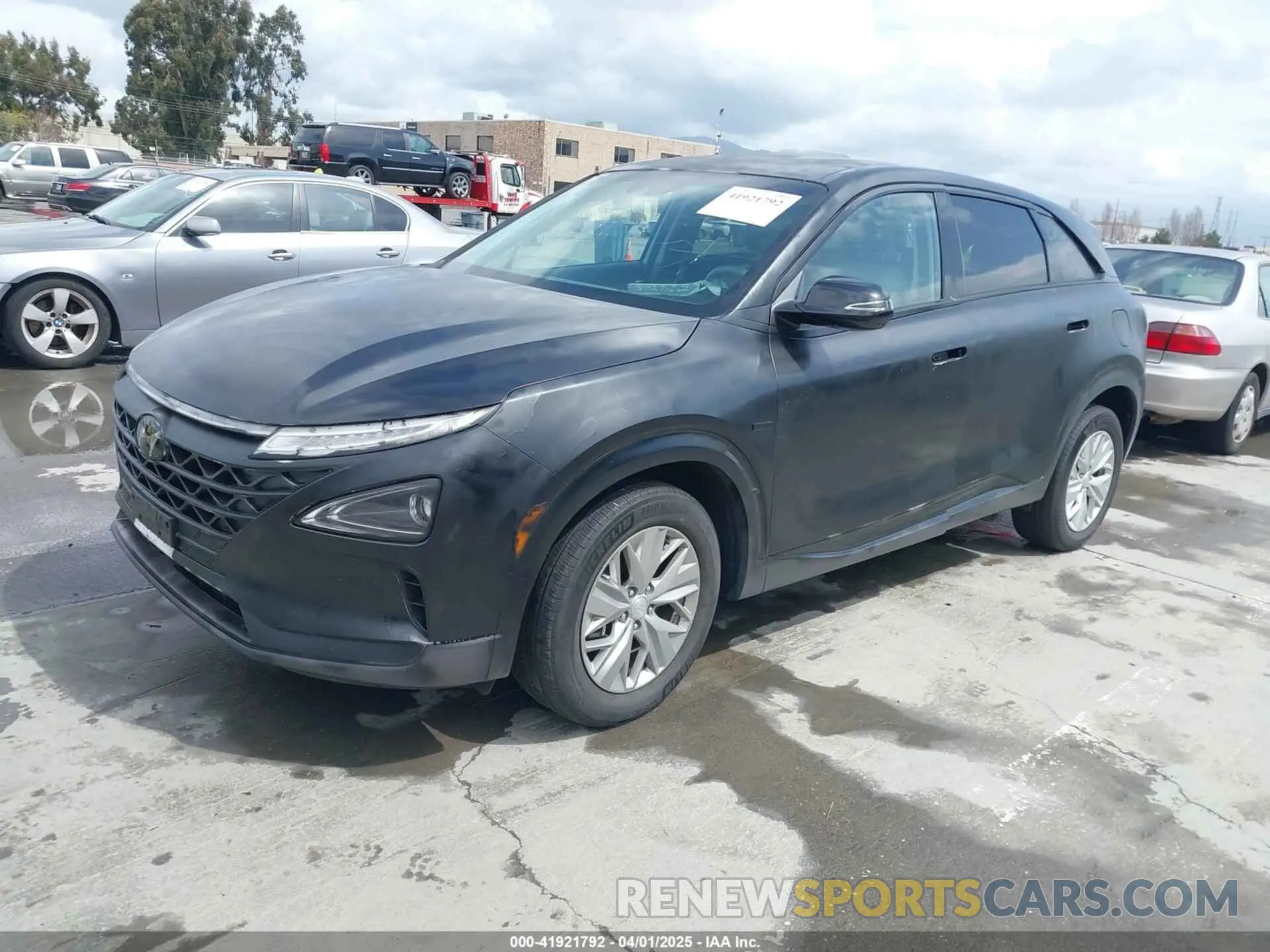 2 fotografías del automóvil dañado KM8J74A67MU013848 HYUNDAI NEXO 2021