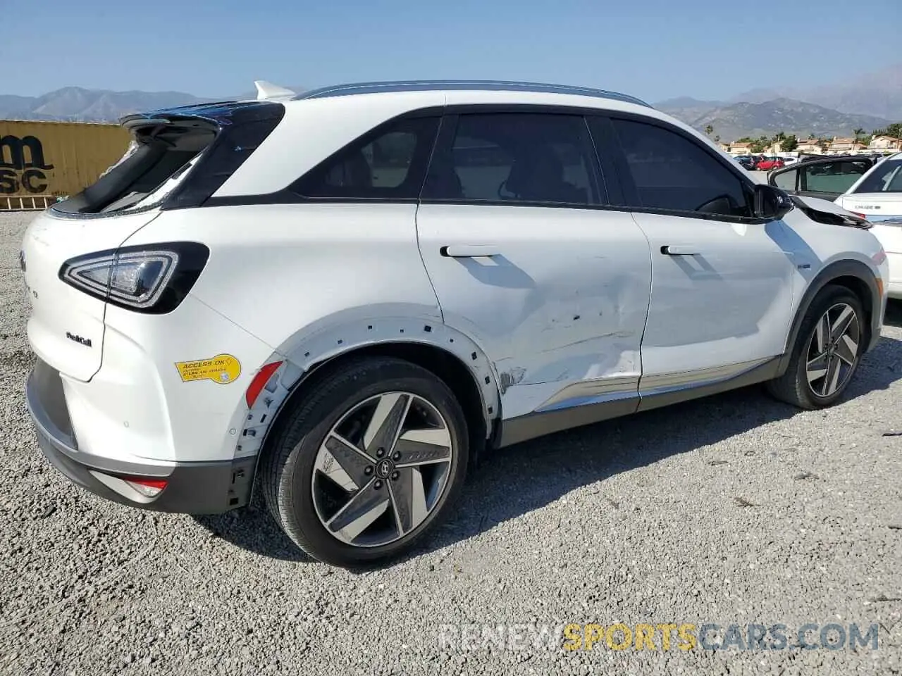 3 fotografías del automóvil dañado KM8J84A63MU012984 HYUNDAI NEXO 2021