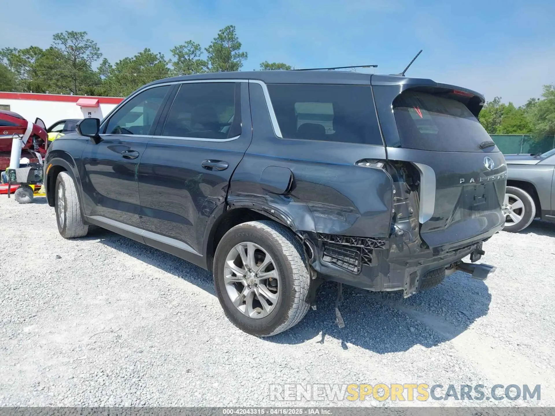 3 fotografías del automóvil dañado KM8R14HE0LU057027 HYUNDAI PALISADE 2020