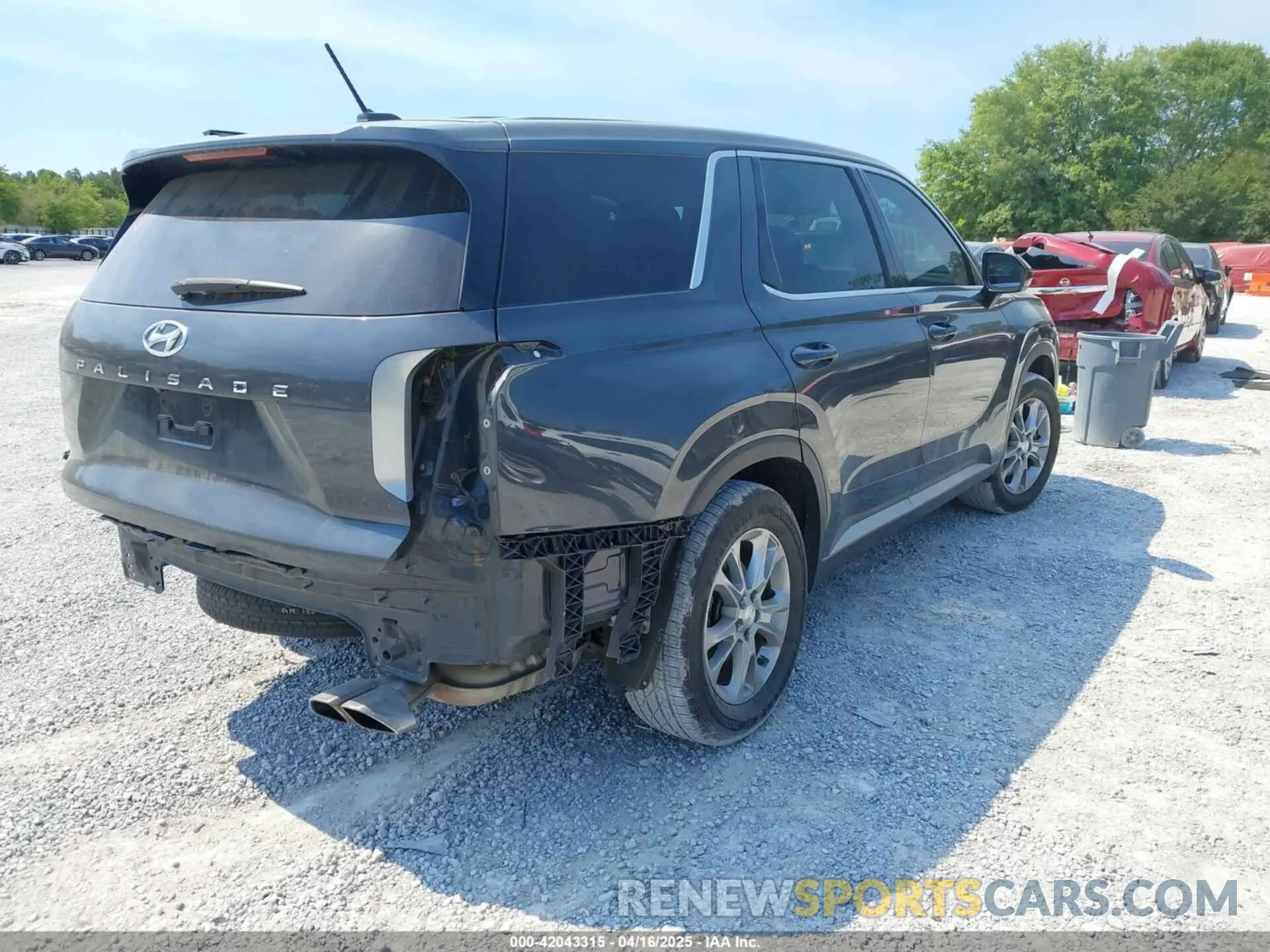 4 fotografías del automóvil dañado KM8R14HE0LU057027 HYUNDAI PALISADE 2020