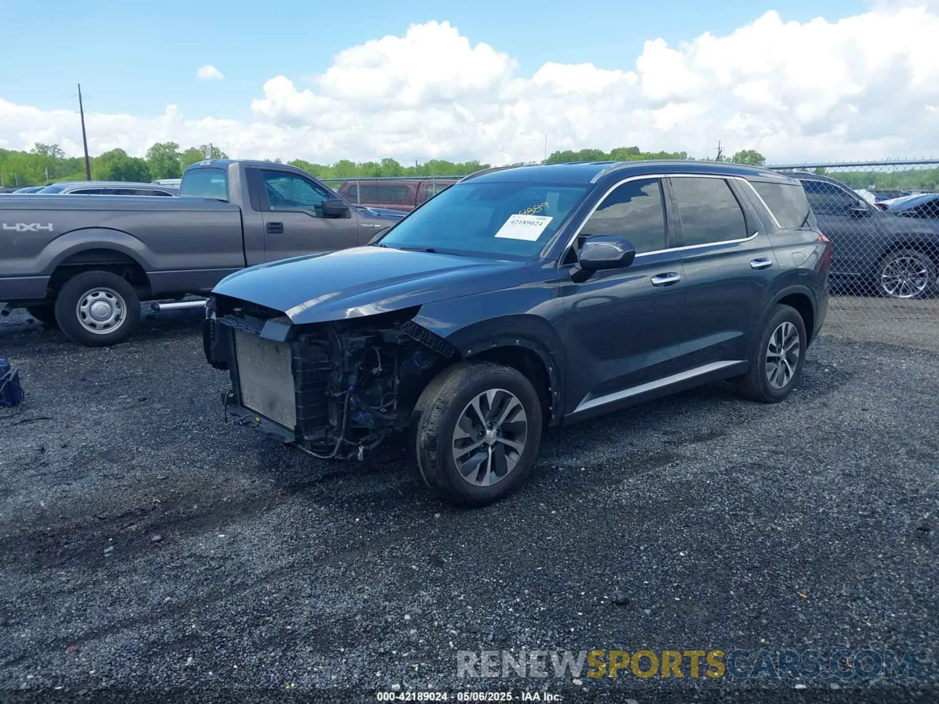 2 fotografías del automóvil dañado KM8R24HE4LU028630 HYUNDAI PALISADE 2020