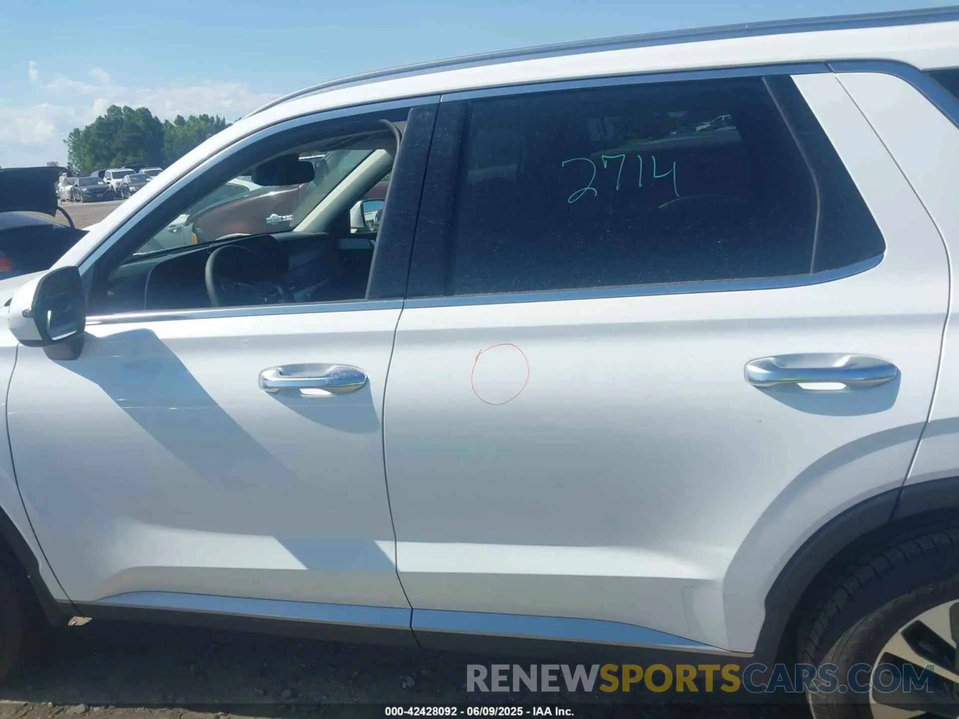 15 fotografías del automóvil dañado KM8R24HE9LU051546 HYUNDAI PALISADE 2020