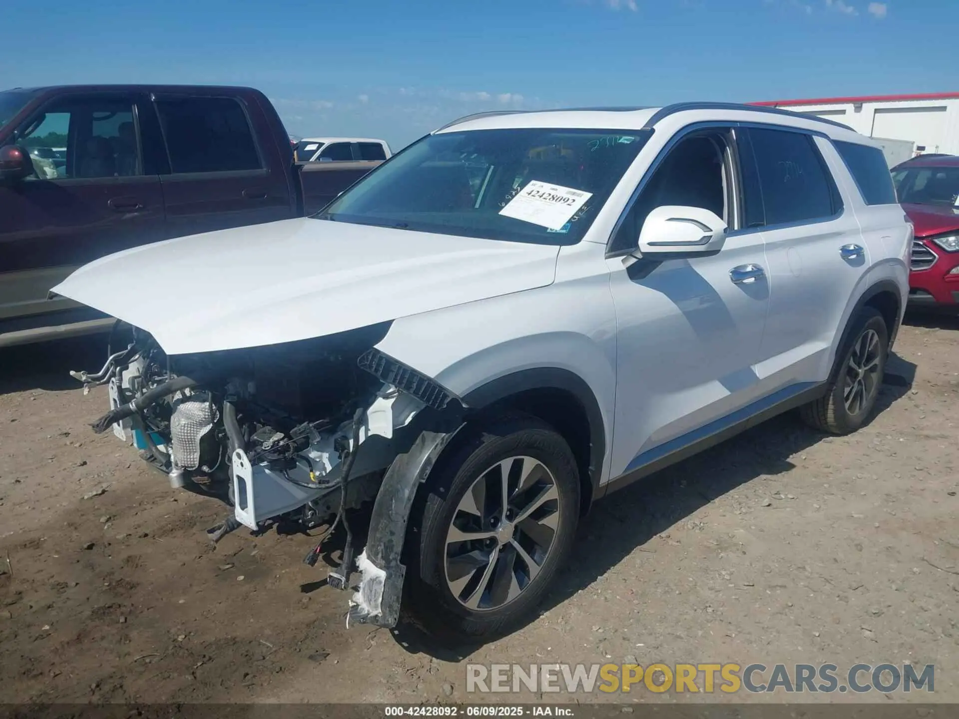 2 fotografías del automóvil dañado KM8R24HE9LU051546 HYUNDAI PALISADE 2020