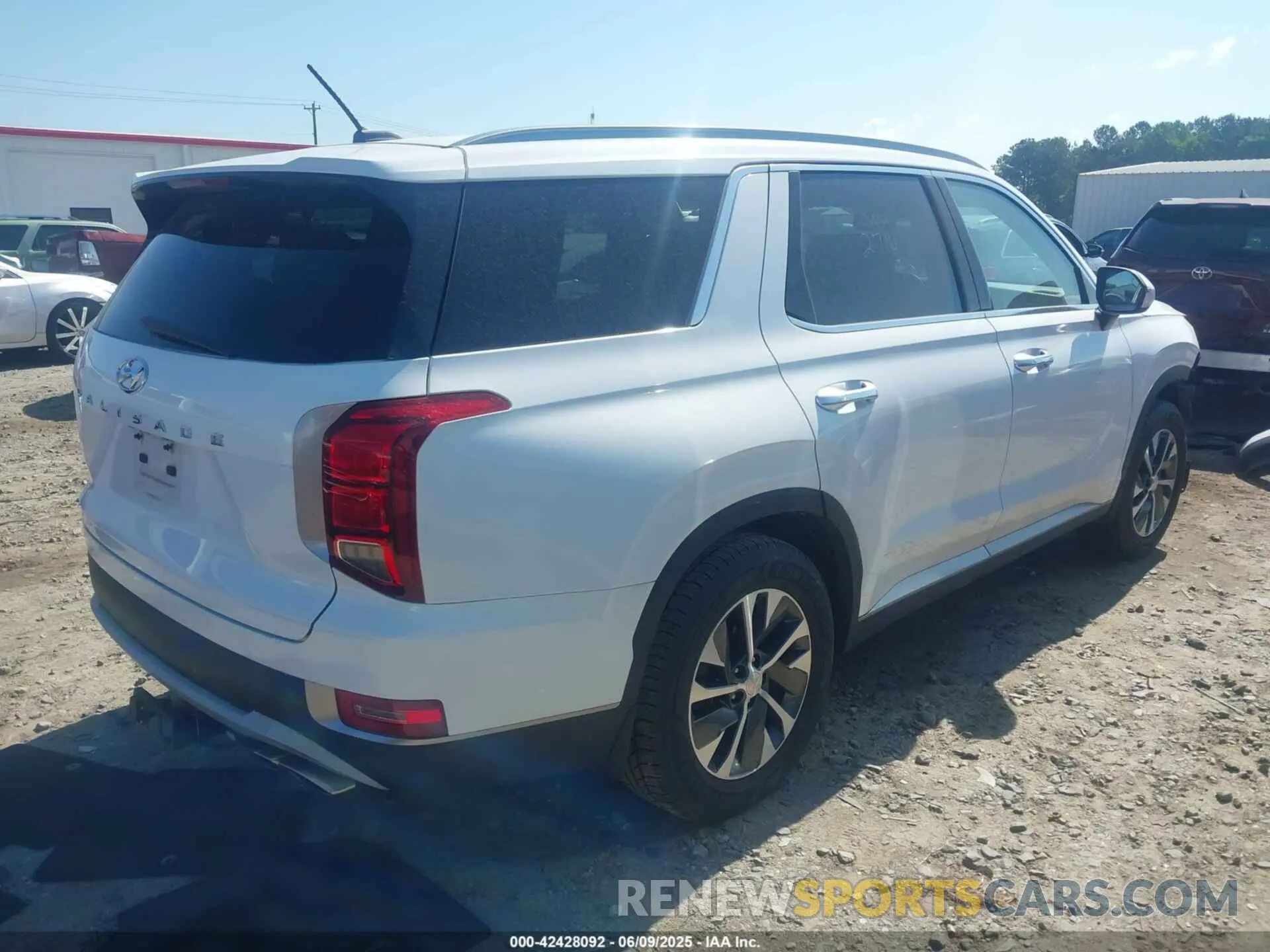 4 fotografías del automóvil dañado KM8R24HE9LU051546 HYUNDAI PALISADE 2020