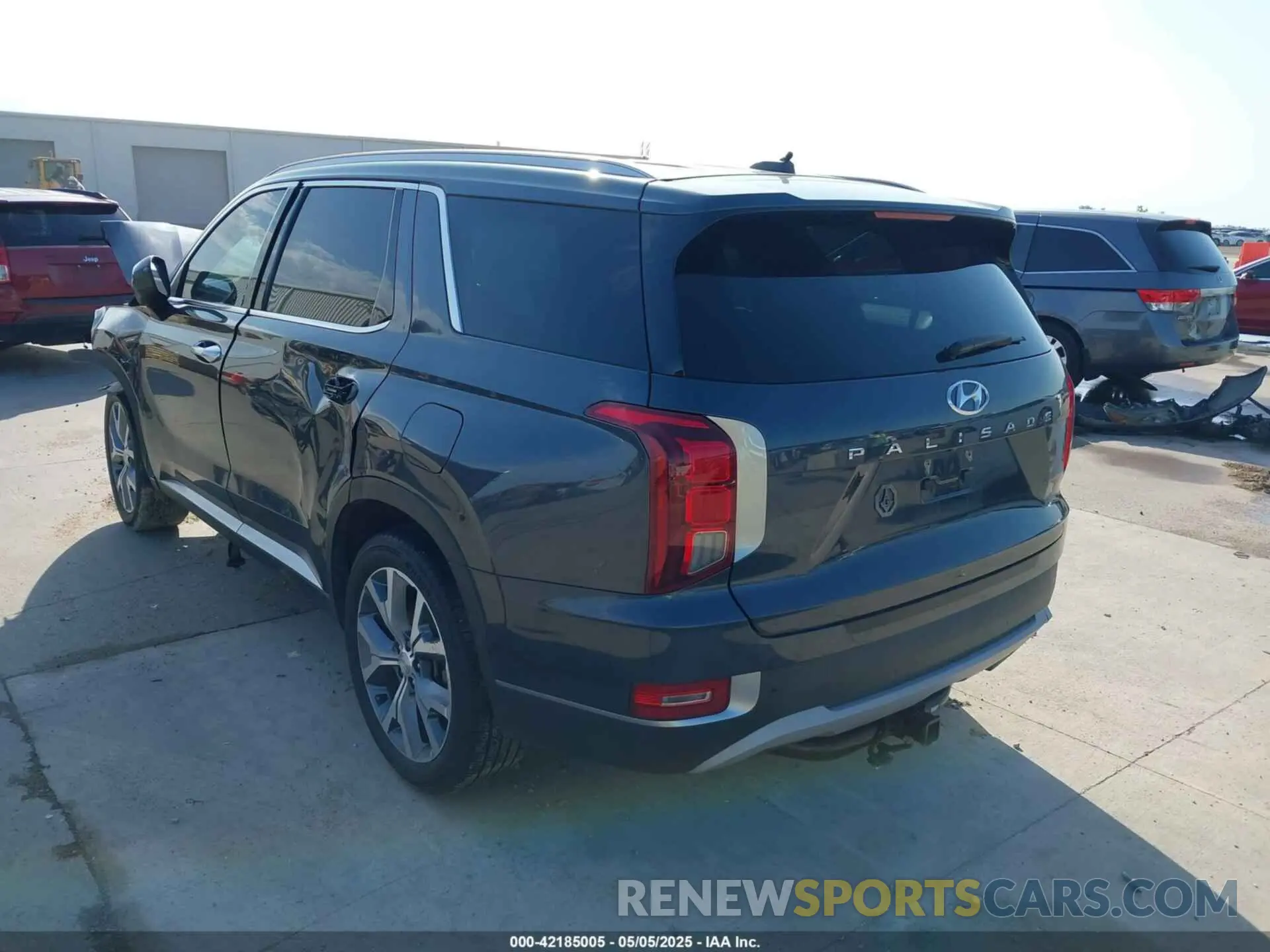 3 fotografías del automóvil dañado KM8R34HE3LU091392 HYUNDAI PALISADE 2020
