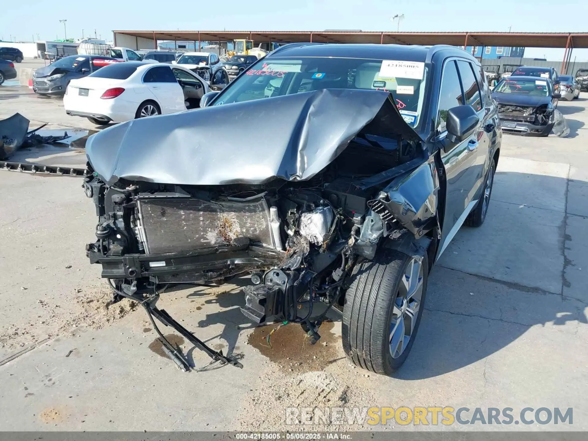 6 fotografías del automóvil dañado KM8R34HE3LU091392 HYUNDAI PALISADE 2020