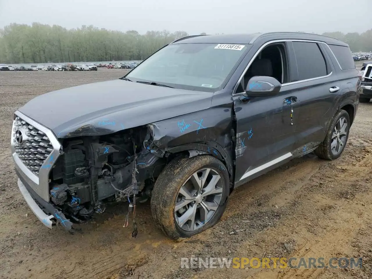 1 fotografías del automóvil dañado KM8R34HE8LU060591 HYUNDAI PALISADE 2020