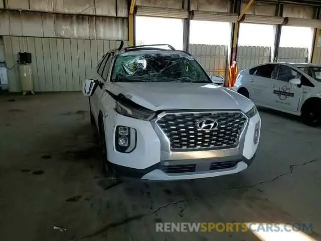 11 fotografías del automóvil dañado KM8R34HEXLU062049 HYUNDAI PALISADE 2020