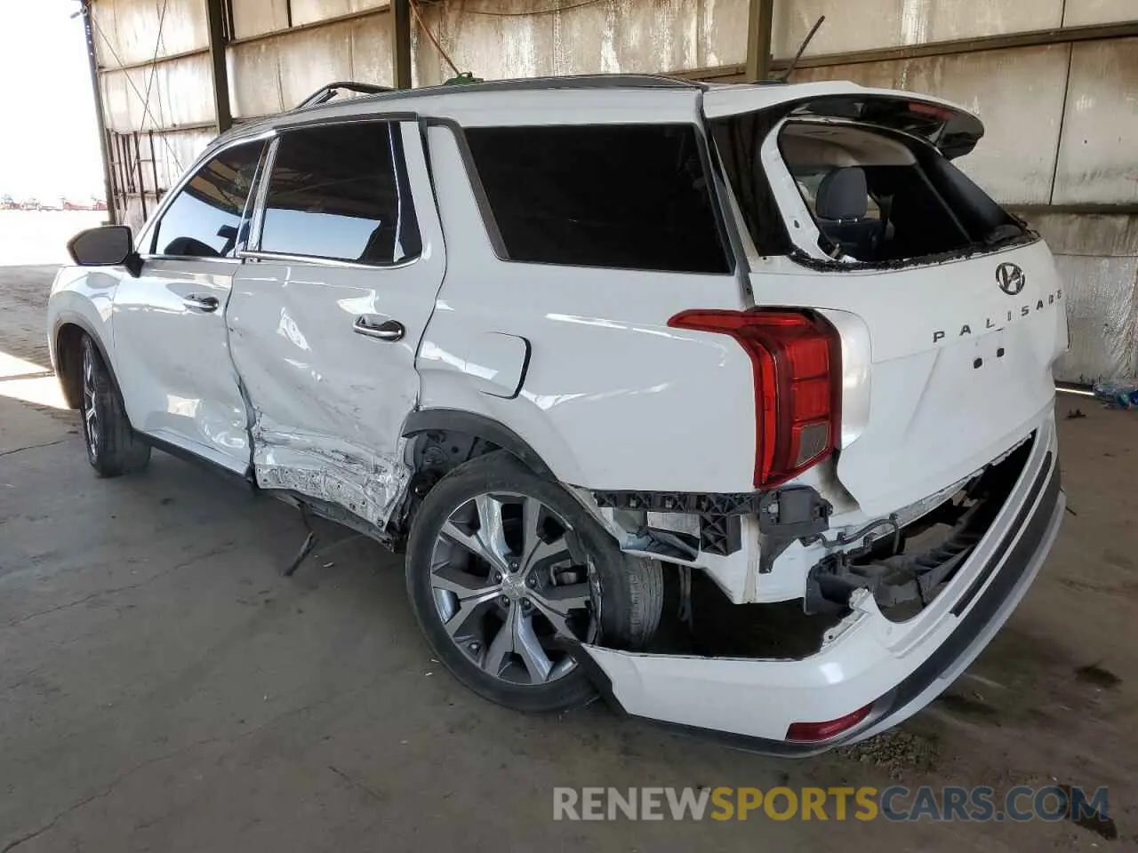 2 fotografías del automóvil dañado KM8R34HEXLU062049 HYUNDAI PALISADE 2020