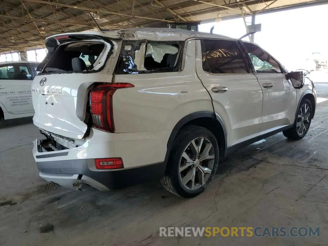 3 fotografías del automóvil dañado KM8R34HEXLU062049 HYUNDAI PALISADE 2020