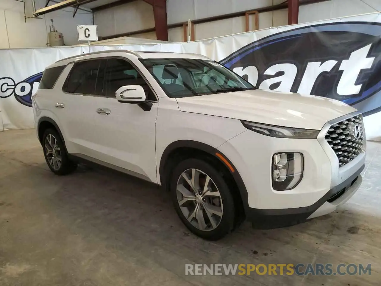 4 fotografías del automóvil dañado KM8R34HEXLU088635 HYUNDAI PALISADE 2020