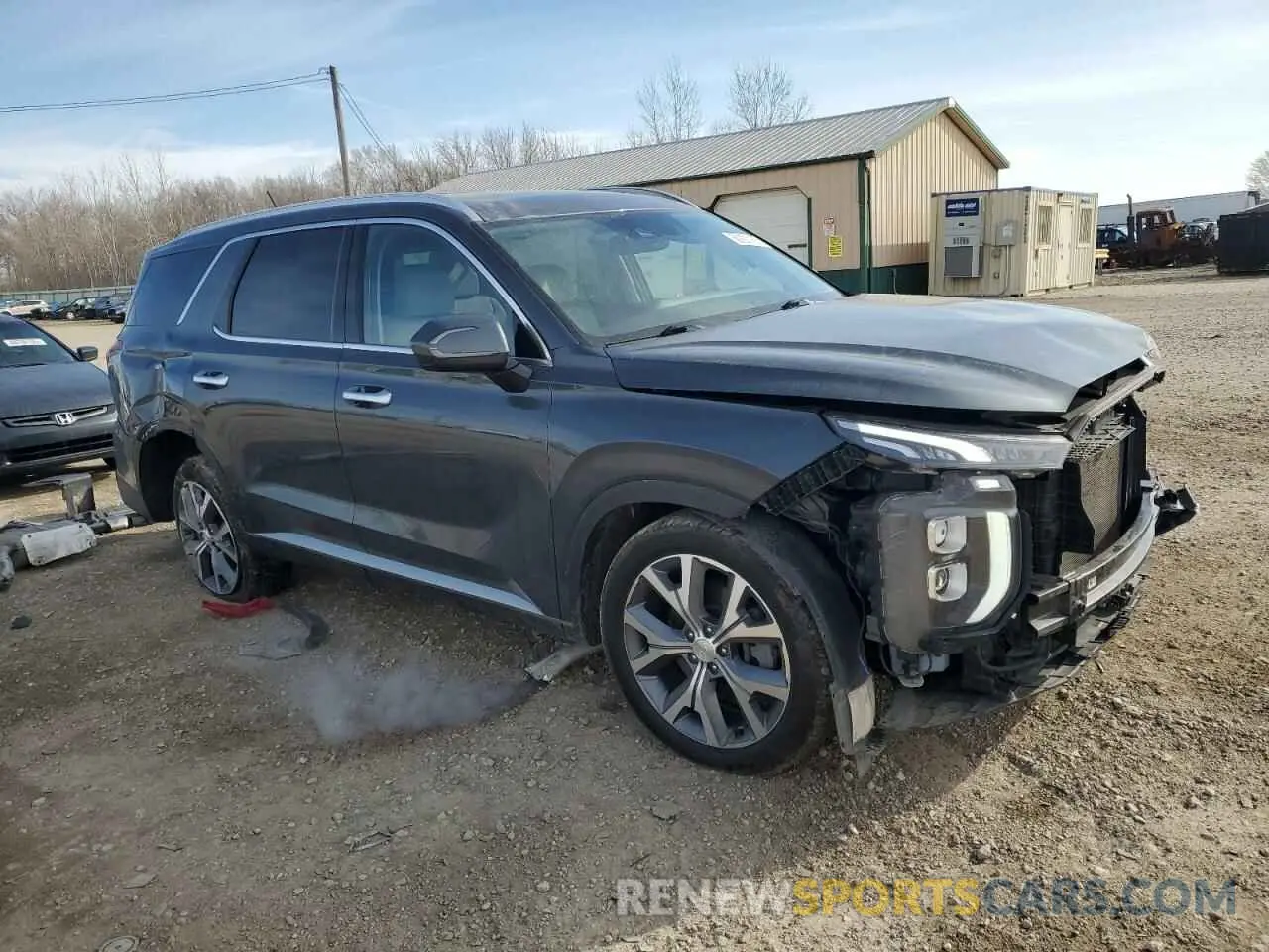 4 fotografías del automóvil dañado KM8R3DHE5LU144495 HYUNDAI PALISADE 2020