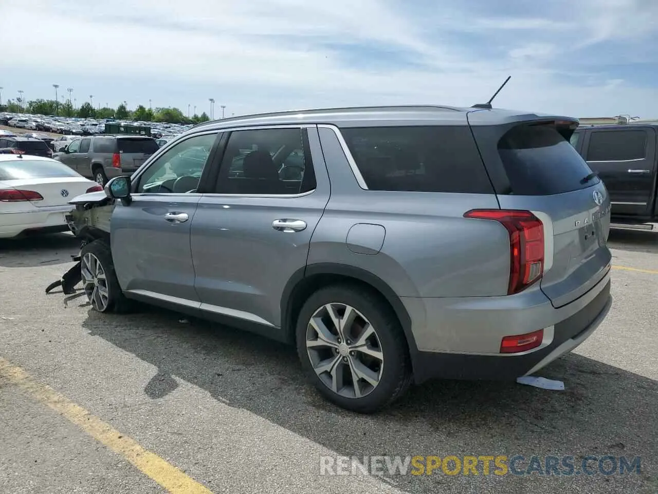 2 fotografías del automóvil dañado KM8R3DHE7LU045760 HYUNDAI PALISADE 2020