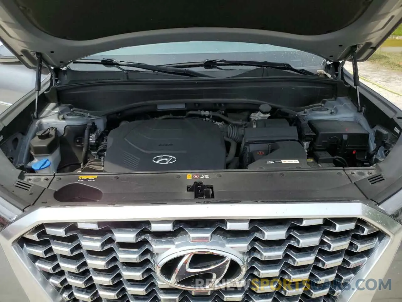 12 fotografías del automóvil dañado KM8R44HE0LU031535 HYUNDAI PALISADE 2020