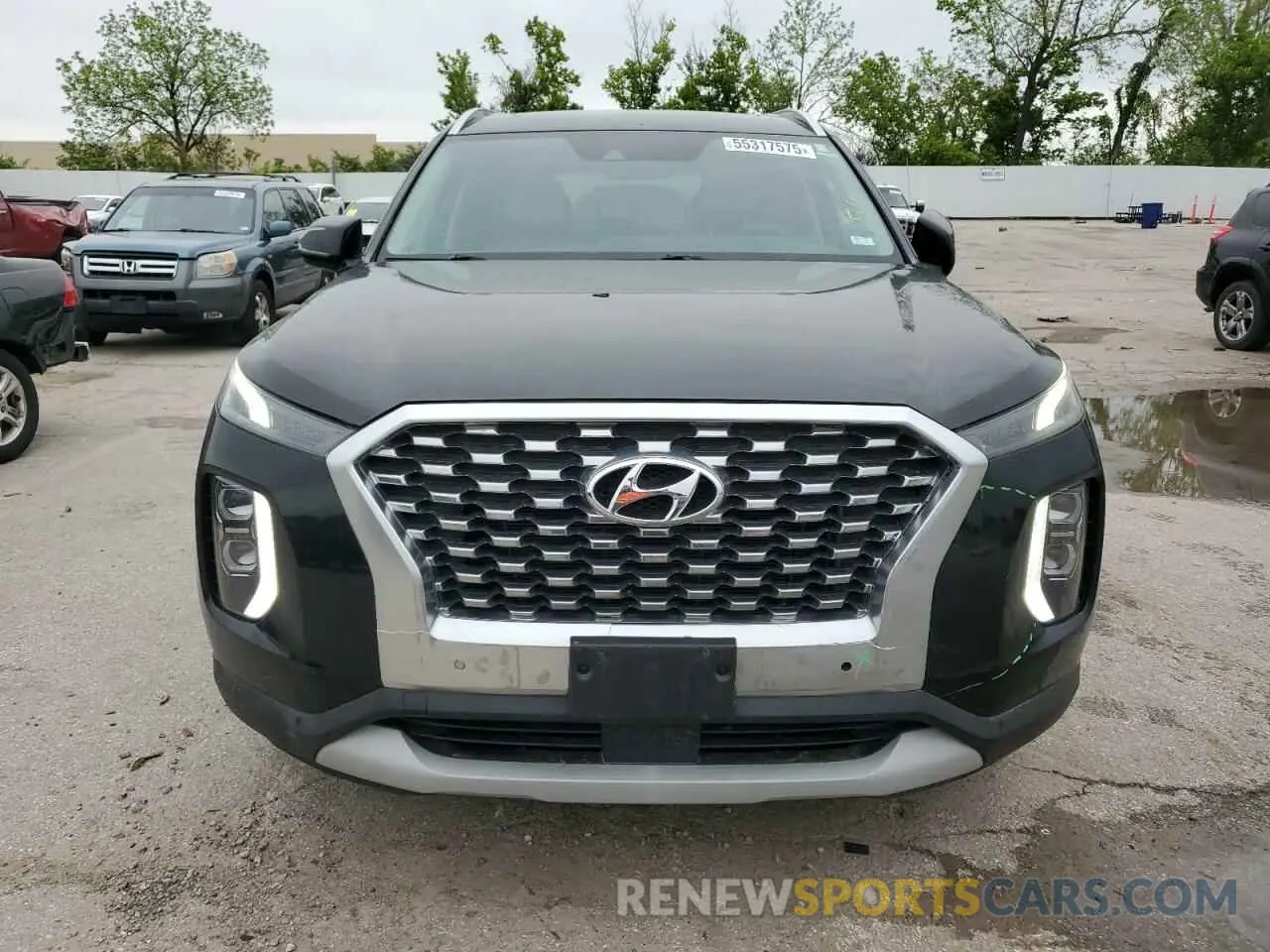 5 fotografías del automóvil dañado KM8R44HE0LU067306 HYUNDAI PALISADE 2020