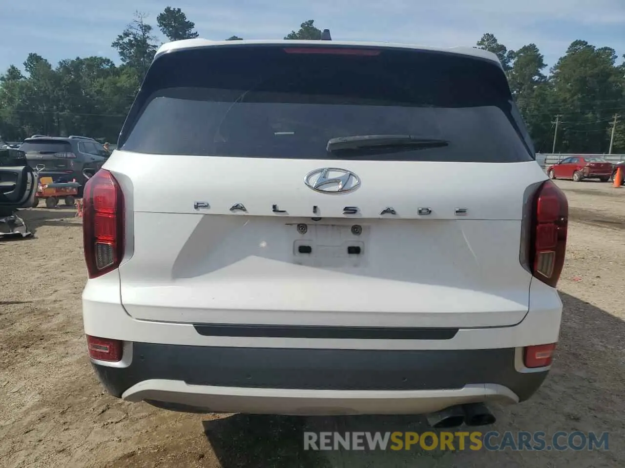 6 fotografías del automóvil dañado KM8R44HE1LU083658 HYUNDAI PALISADE 2020
