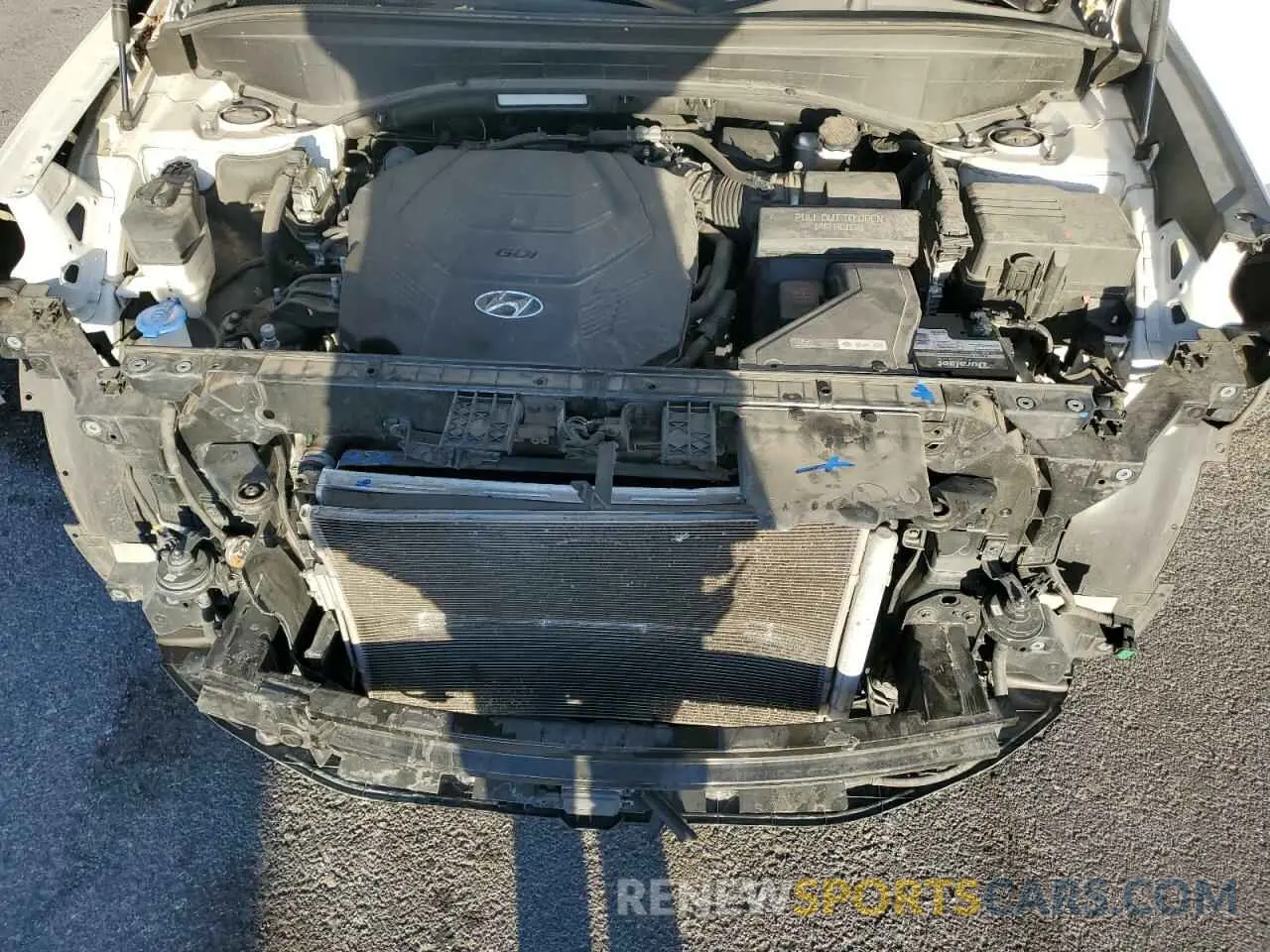 12 fotografías del automóvil dañado KM8R44HE2LU075049 HYUNDAI PALISADE 2020