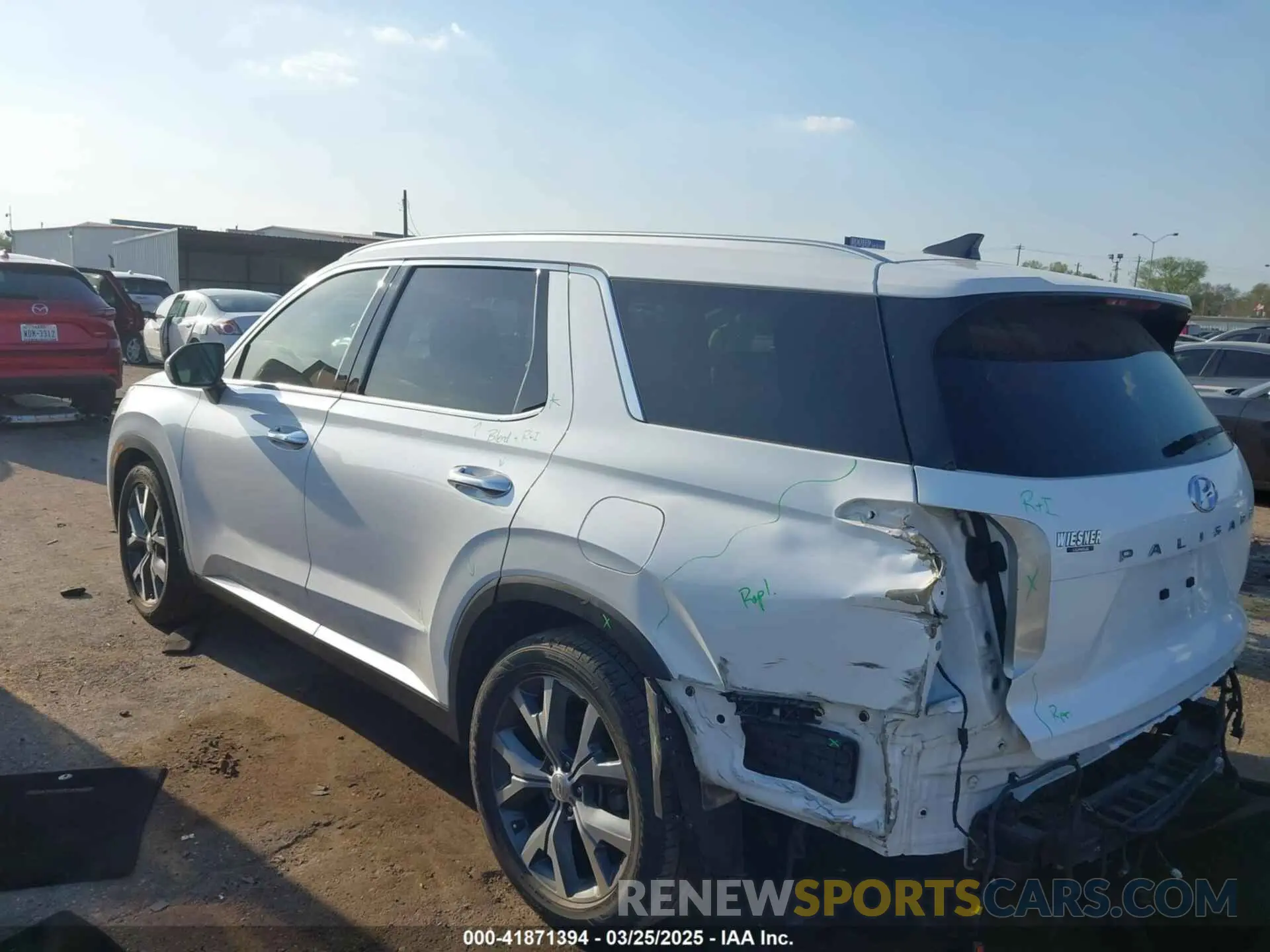 3 fotografías del automóvil dañado KM8R44HE2LU168797 HYUNDAI PALISADE 2020