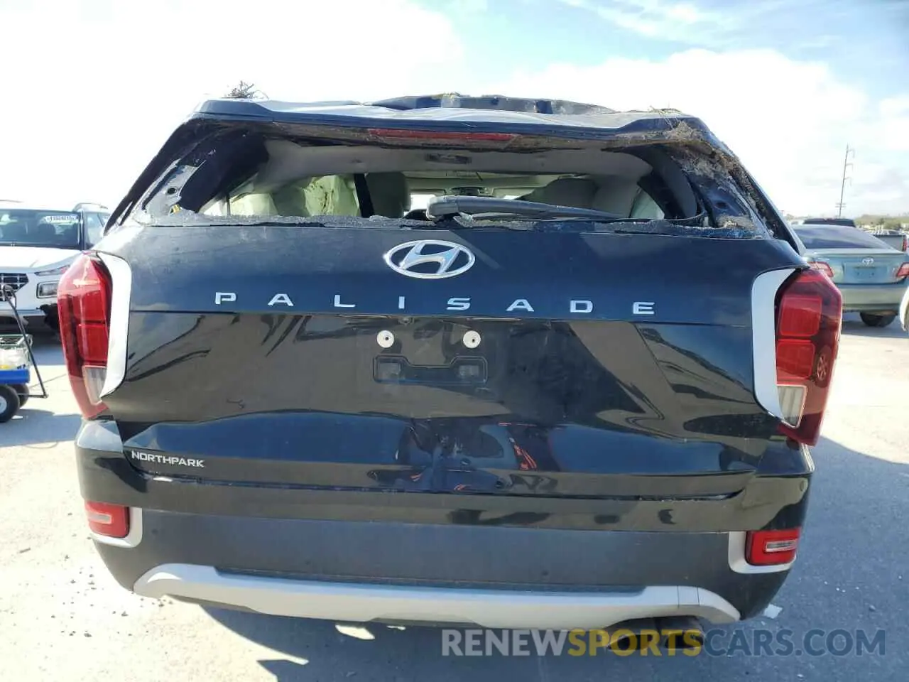 6 fotografías del automóvil dañado KM8R44HE7LU134239 HYUNDAI PALISADE 2020