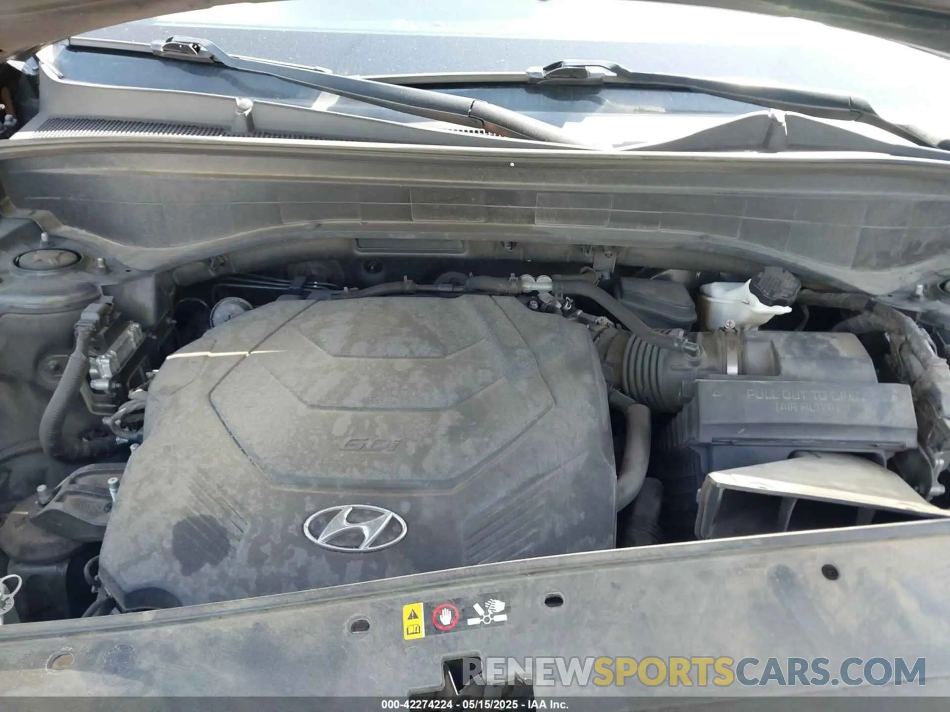 10 fotografías del automóvil dañado KM8R44HE9LU114932 HYUNDAI PALISADE 2020
