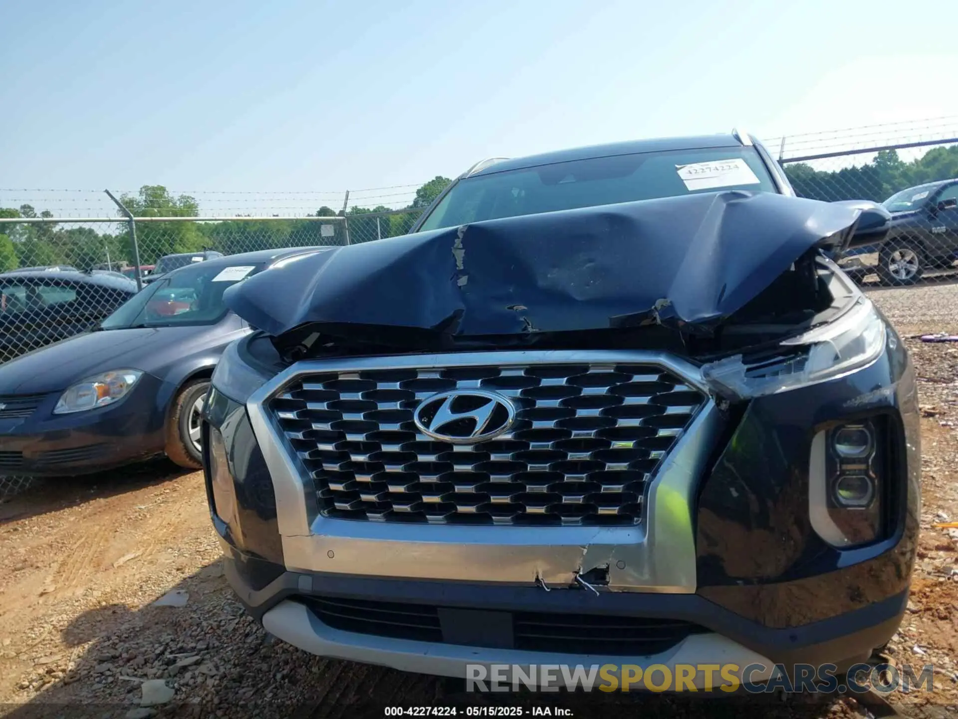 12 fotografías del automóvil dañado KM8R44HE9LU114932 HYUNDAI PALISADE 2020