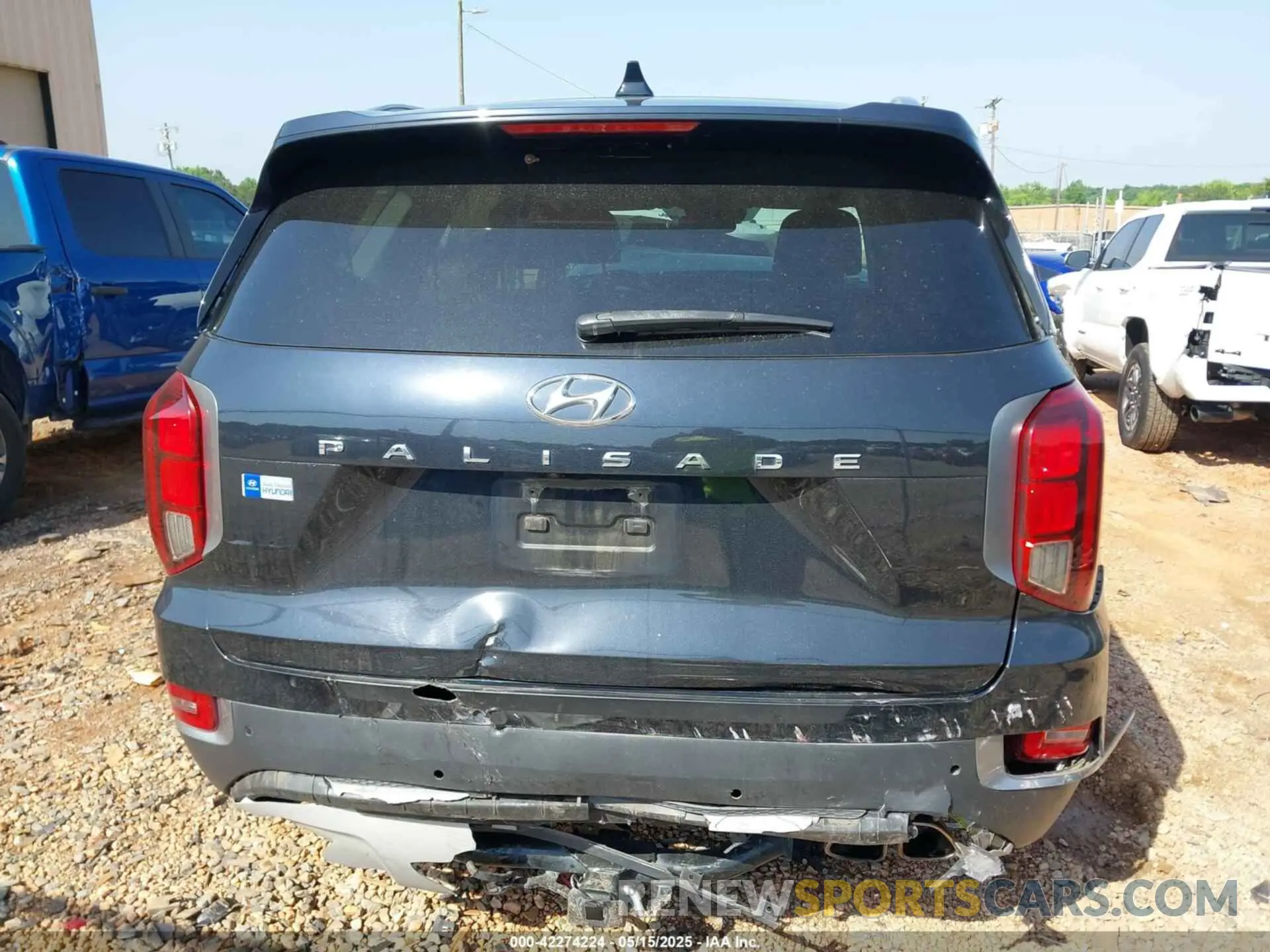 16 fotografías del automóvil dañado KM8R44HE9LU114932 HYUNDAI PALISADE 2020