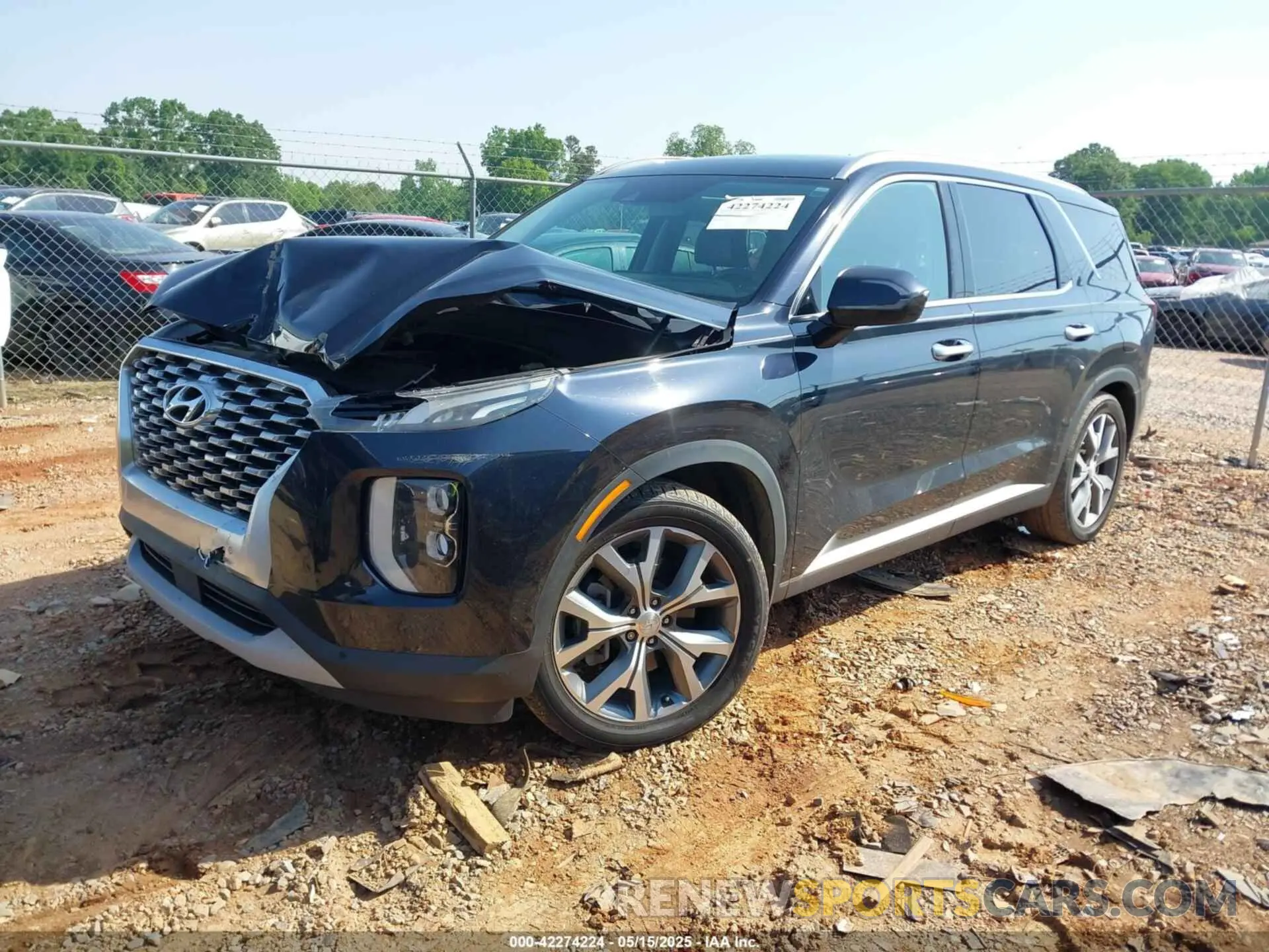 2 fotografías del automóvil dañado KM8R44HE9LU114932 HYUNDAI PALISADE 2020