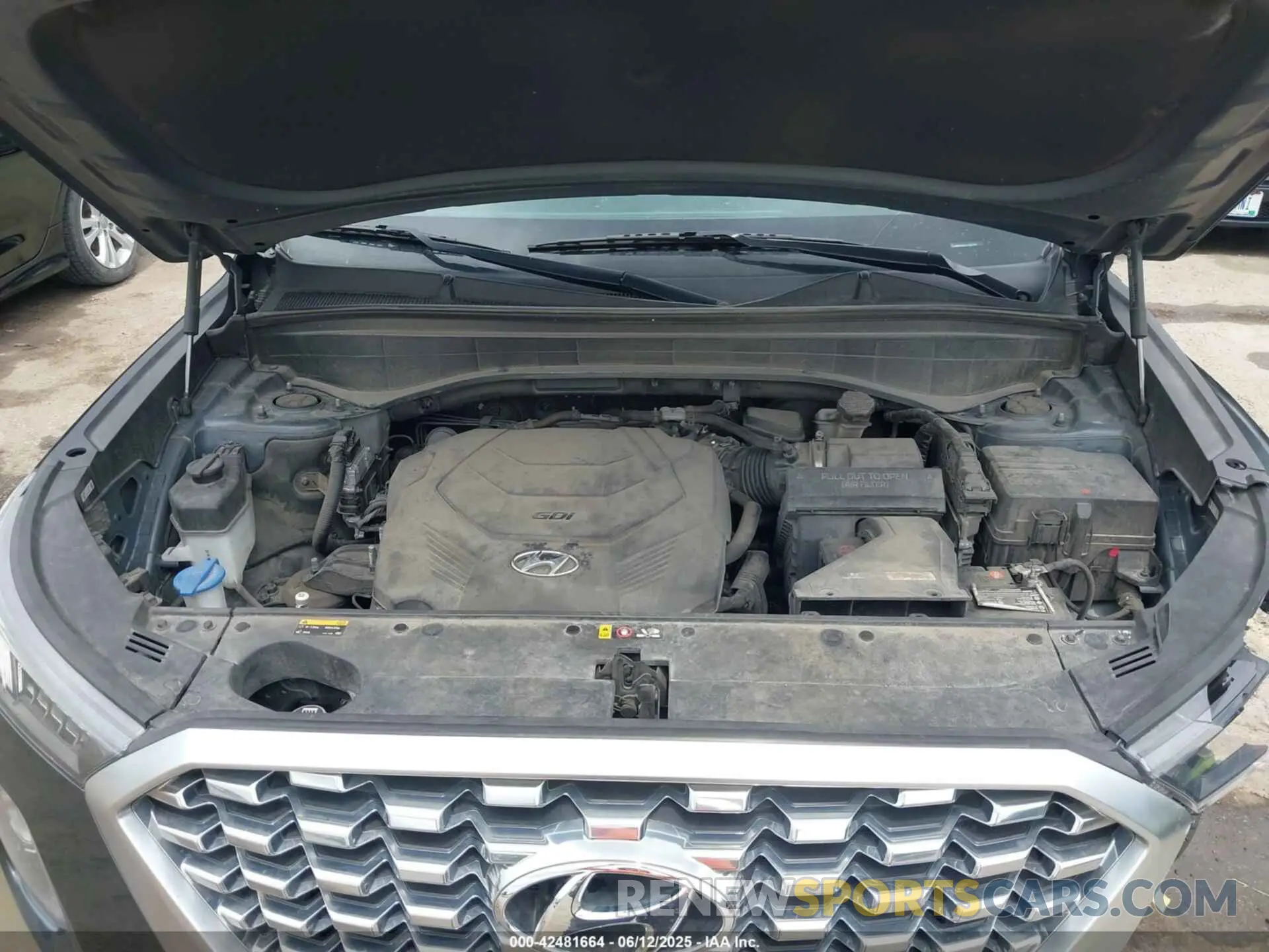 10 fotografías del automóvil dañado KM8R4DHE0LU091430 HYUNDAI PALISADE 2020