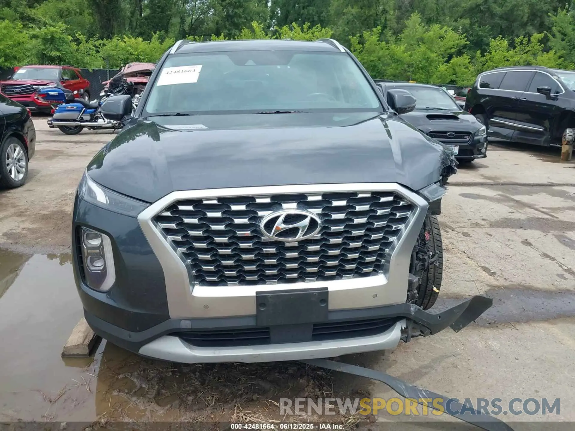 12 fotografías del automóvil dañado KM8R4DHE0LU091430 HYUNDAI PALISADE 2020