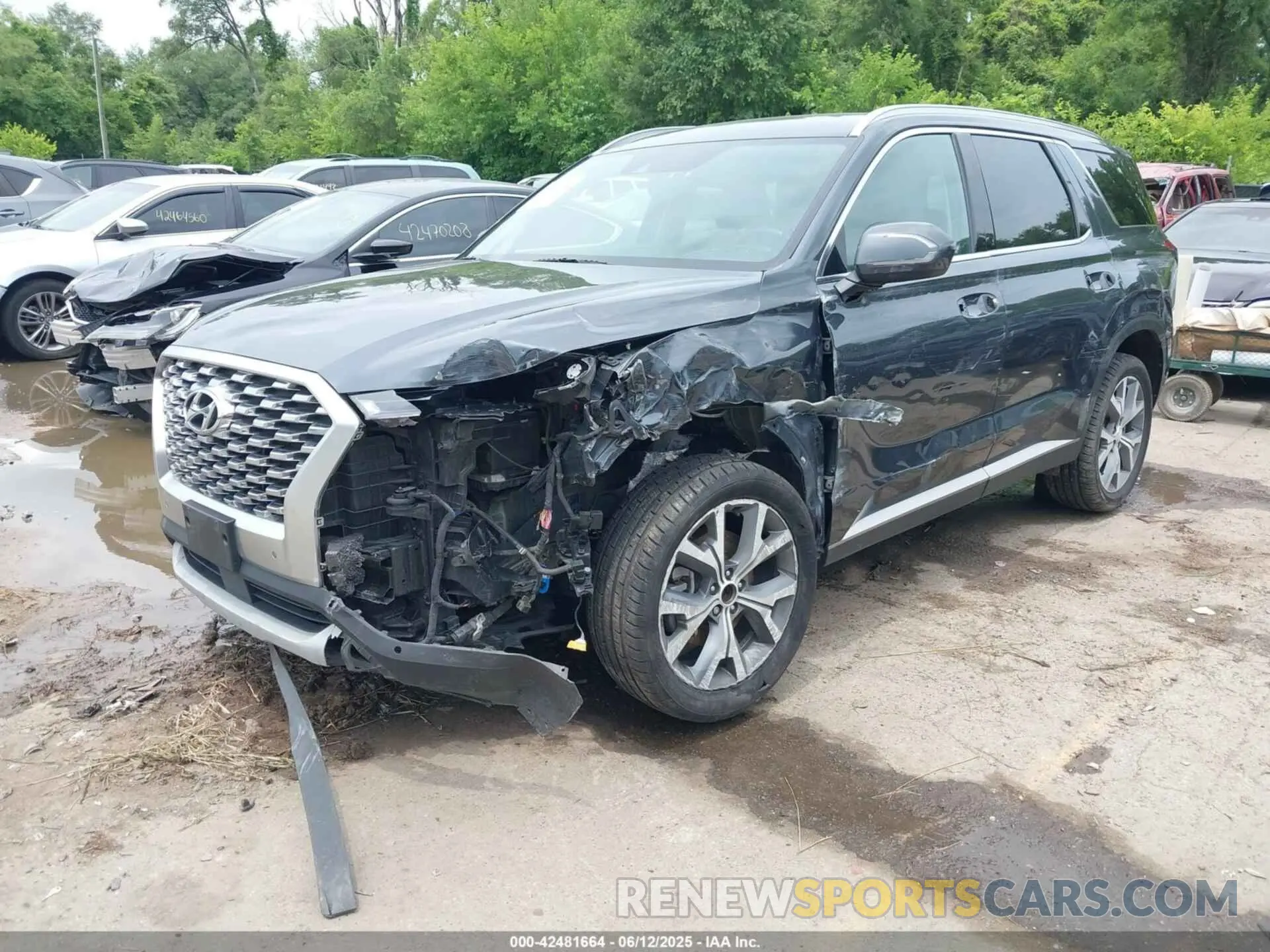 2 fotografías del automóvil dañado KM8R4DHE0LU091430 HYUNDAI PALISADE 2020