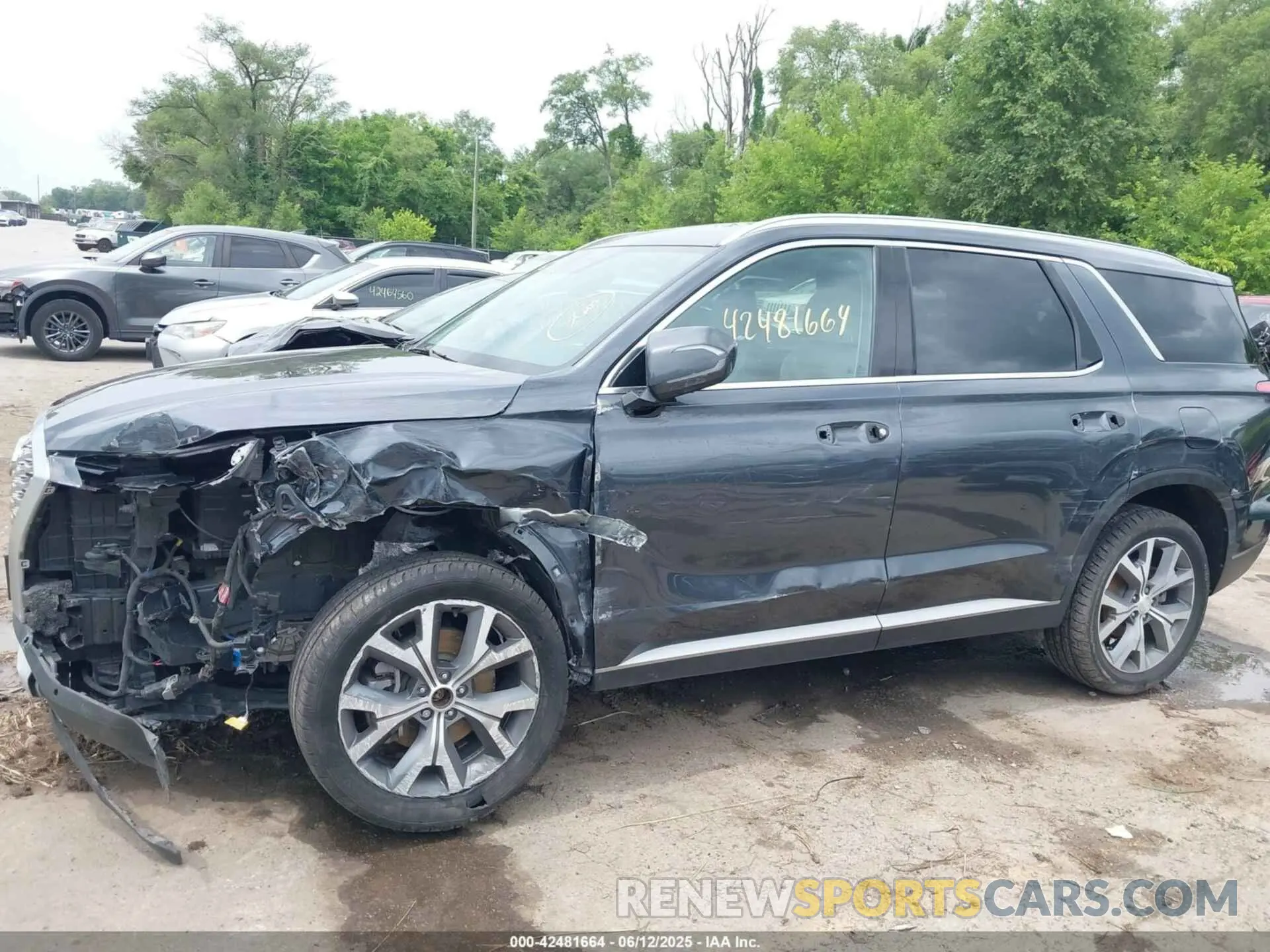6 fotografías del automóvil dañado KM8R4DHE0LU091430 HYUNDAI PALISADE 2020