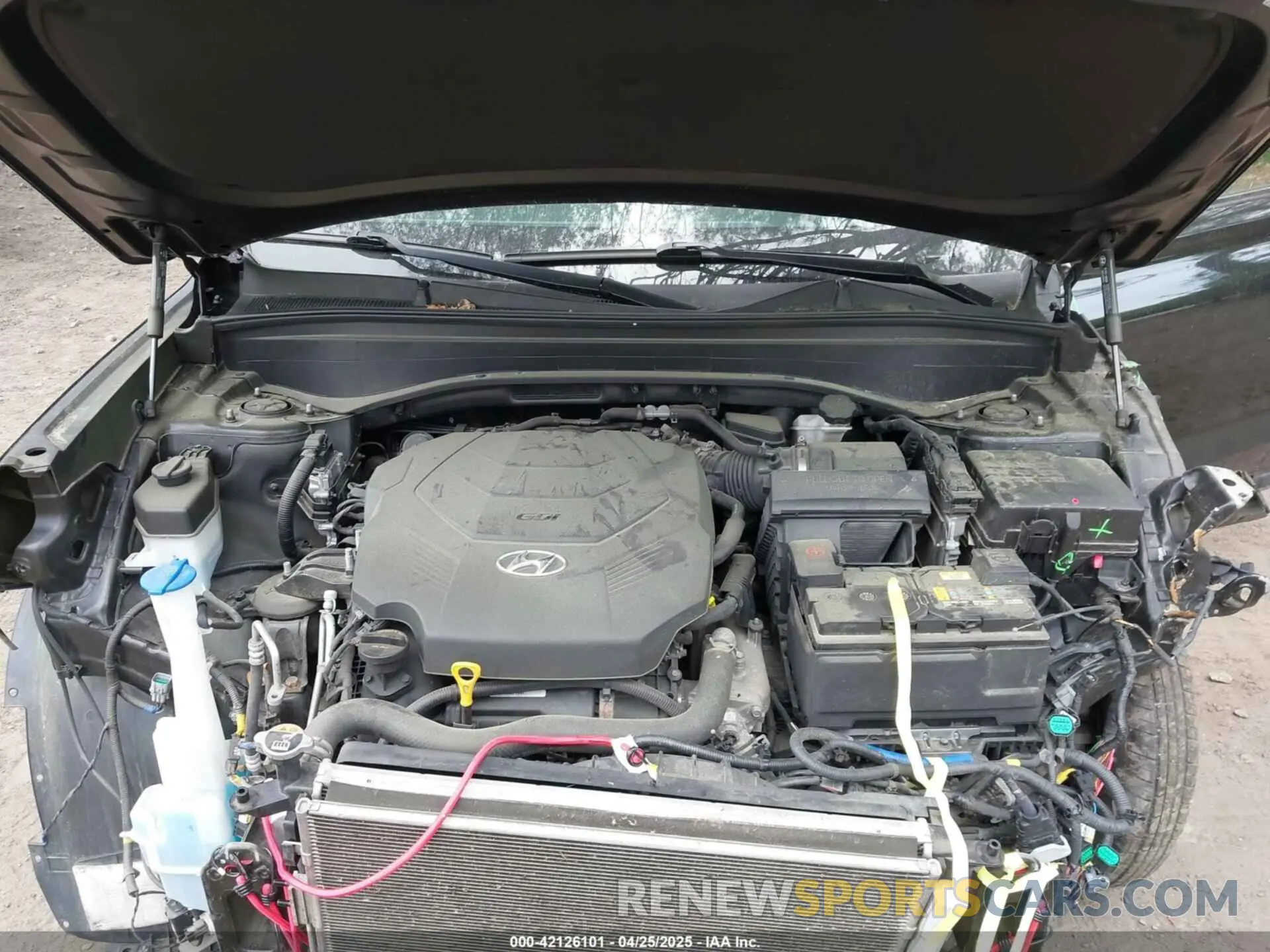 10 fotografías del automóvil dañado KM8R4DHE3LU079126 HYUNDAI PALISADE 2020