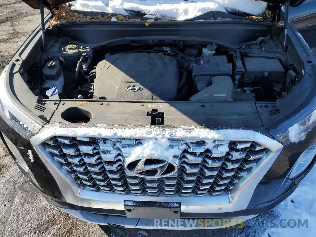13 fotografías del automóvil dañado KM8R4DHE3LU106129 HYUNDAI PALISADE 2020