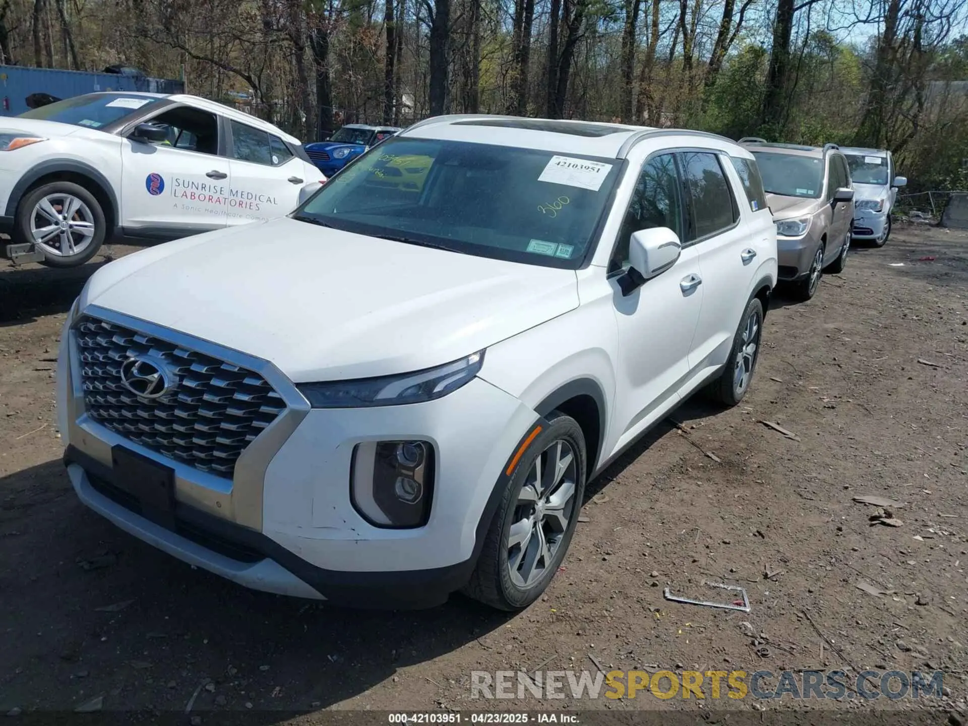2 fotografías del automóvil dañado KM8R4DHE5LU066006 HYUNDAI PALISADE 2020