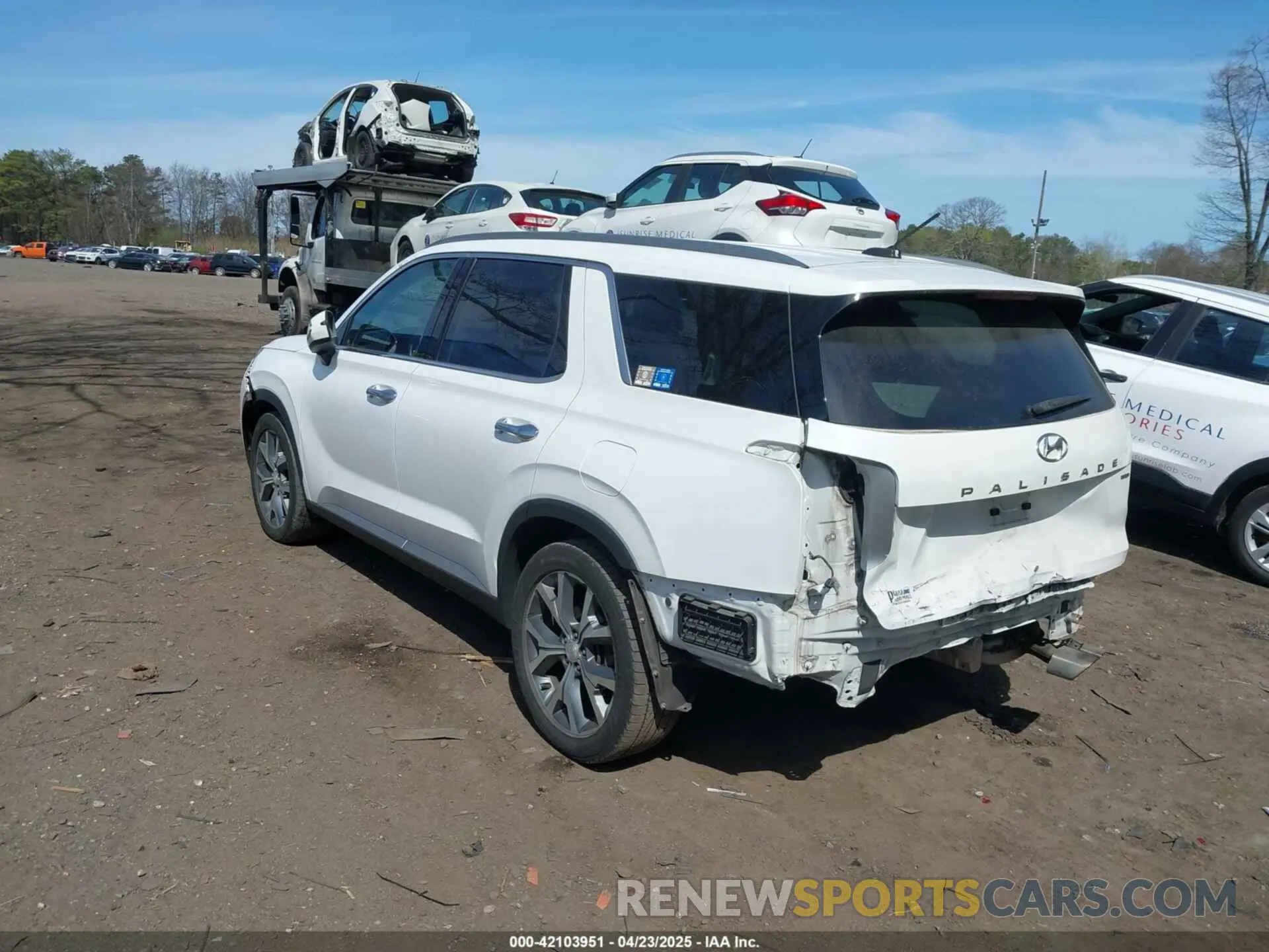 3 fotografías del automóvil dañado KM8R4DHE5LU066006 HYUNDAI PALISADE 2020