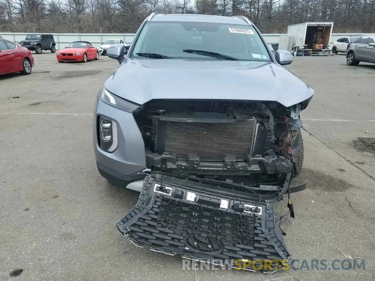 5 fotografías del automóvil dañado KM8R4DHE5LU104172 HYUNDAI PALISADE 2020