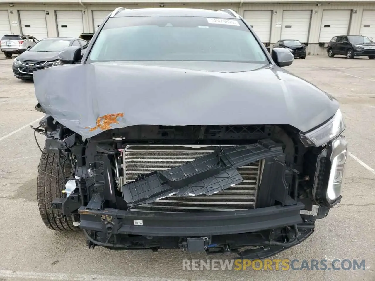 5 fotografías del automóvil dañado KM8R4DHE7LU169377 HYUNDAI PALISADE 2020