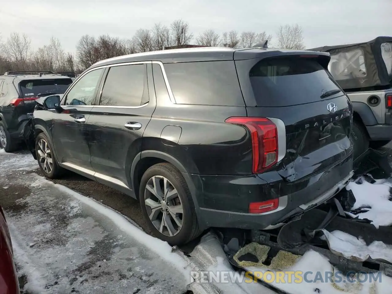 2 fotografías del automóvil dañado KM8R4DHE9LU077736 HYUNDAI PALISADE 2020
