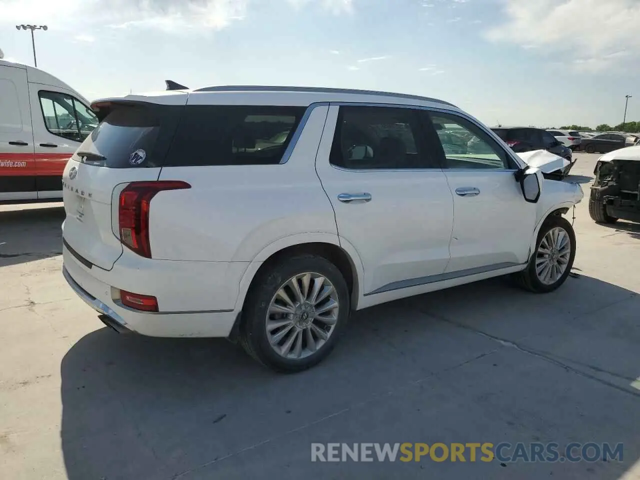 3 fotografías del automóvil dañado KM8R54HE1LU044548 HYUNDAI PALISADE 2020