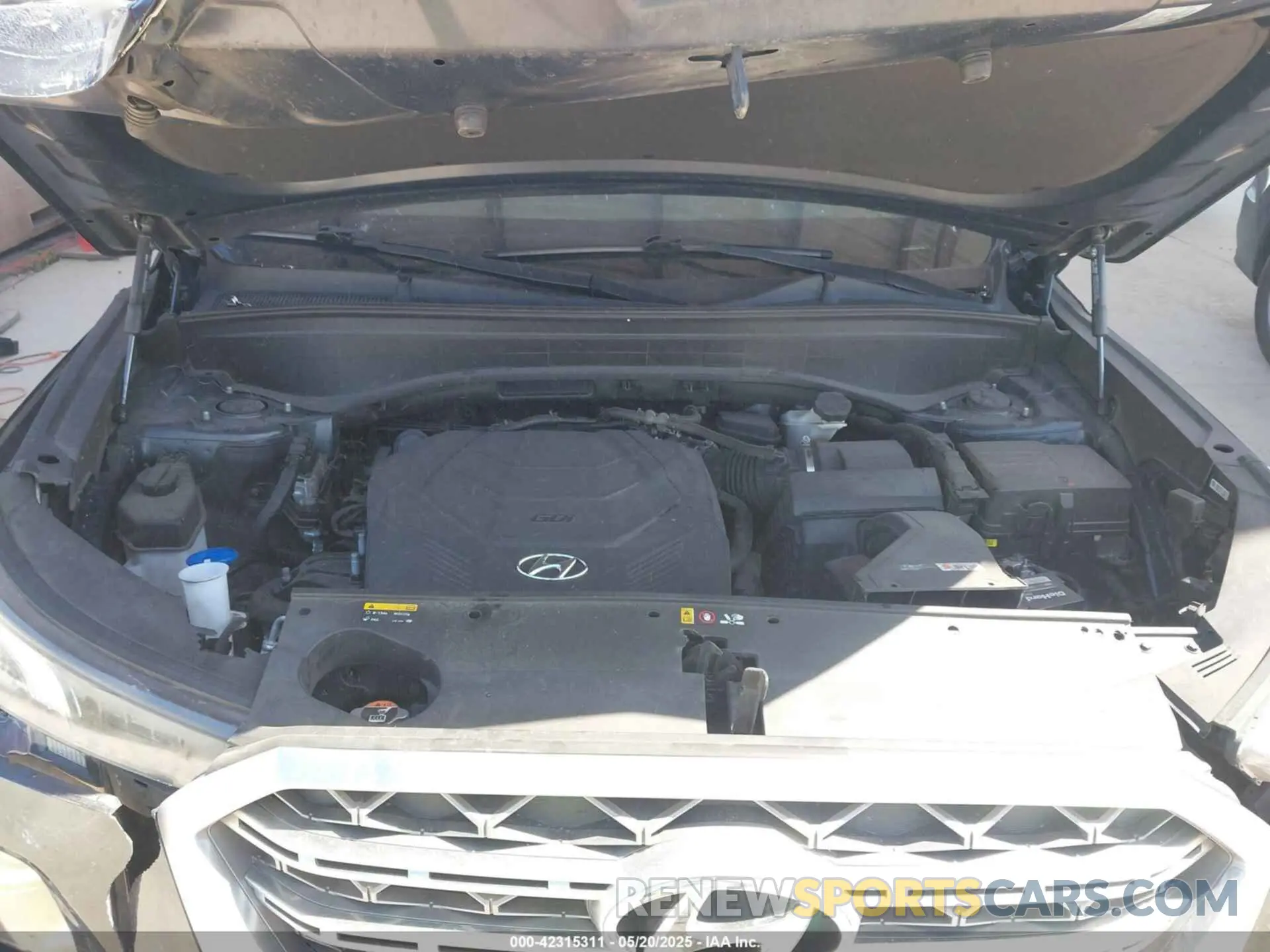 10 fotografías del automóvil dañado KM8R54HE1LU123198 HYUNDAI PALISADE 2020