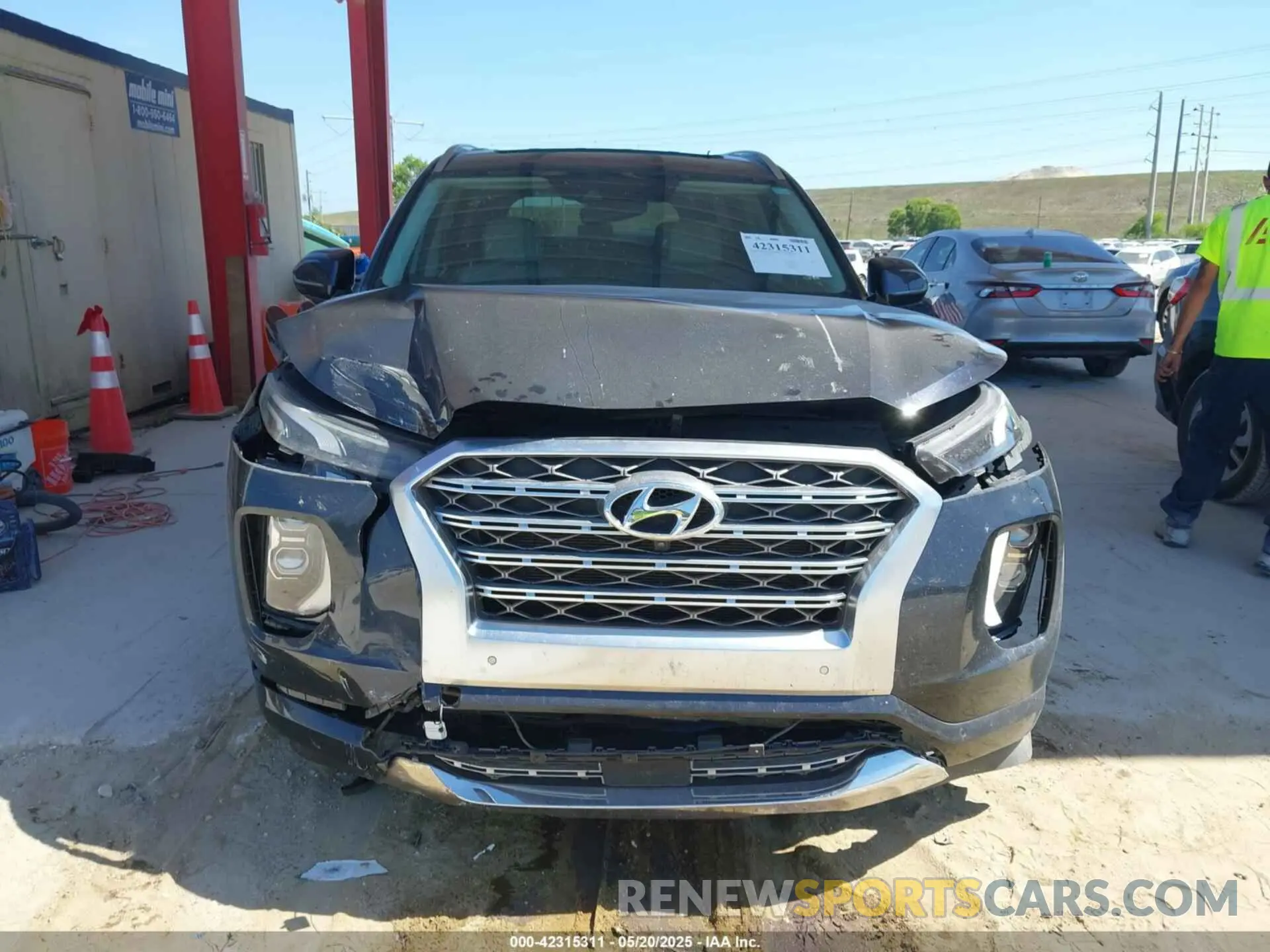 12 fotografías del automóvil dañado KM8R54HE1LU123198 HYUNDAI PALISADE 2020