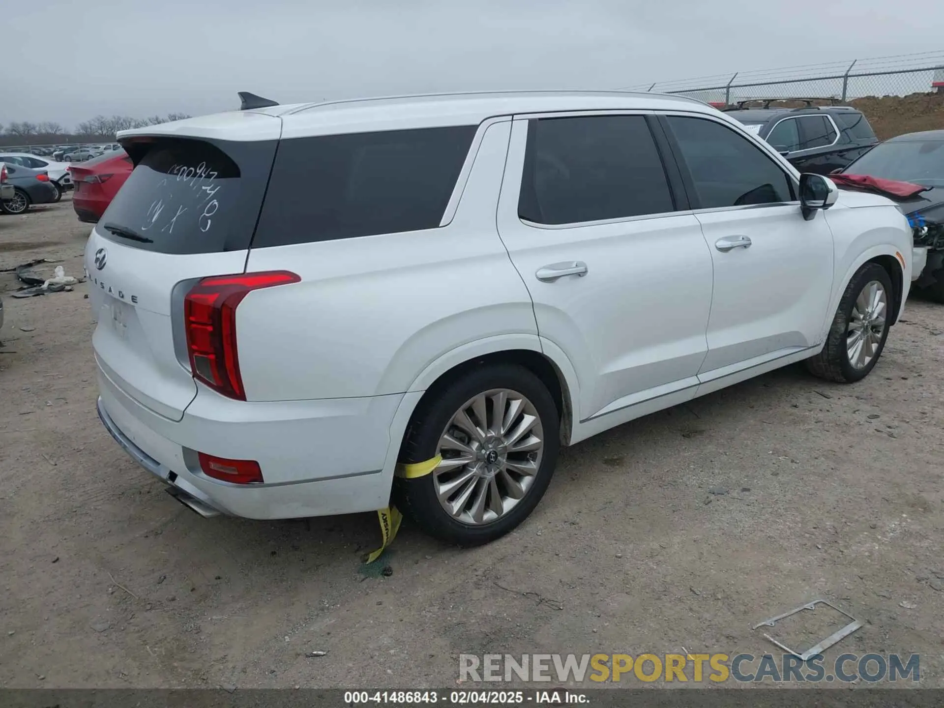 4 fotografías del automóvil dañado KM8R54HE3LU088065 HYUNDAI PALISADE 2020