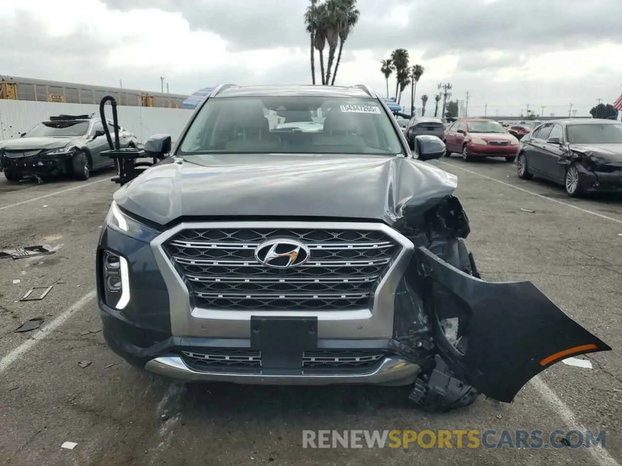 5 fotografías del automóvil dañado KM8R54HE3LU088633 HYUNDAI PALISADE 2020