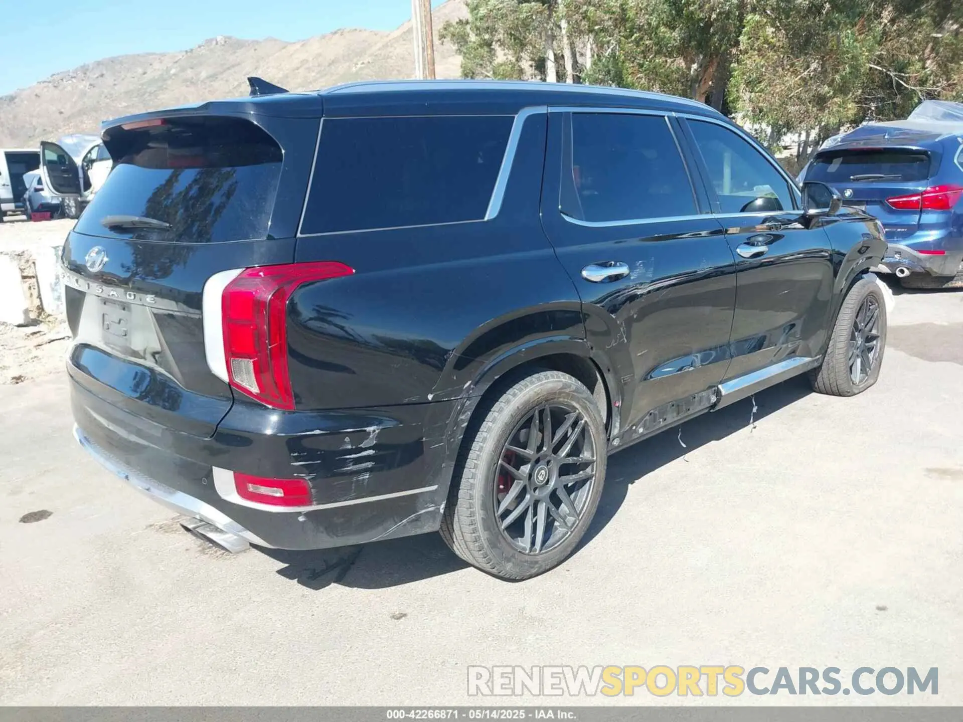 4 fotografías del automóvil dañado KM8R54HE3LU094349 HYUNDAI PALISADE 2020
