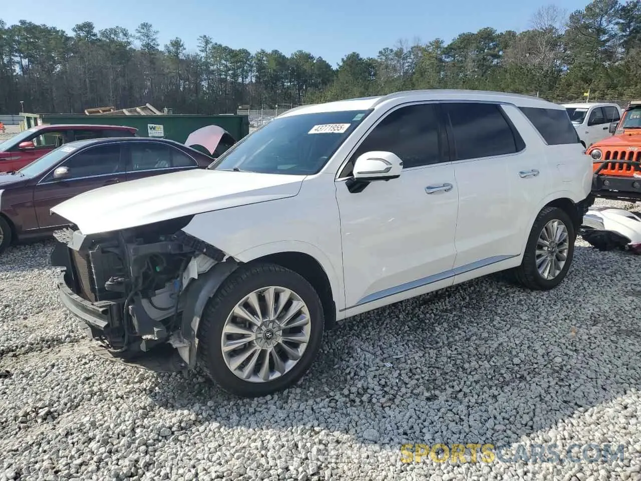 1 fotografías del automóvil dañado KM8R54HE3LU138446 HYUNDAI PALISADE 2020