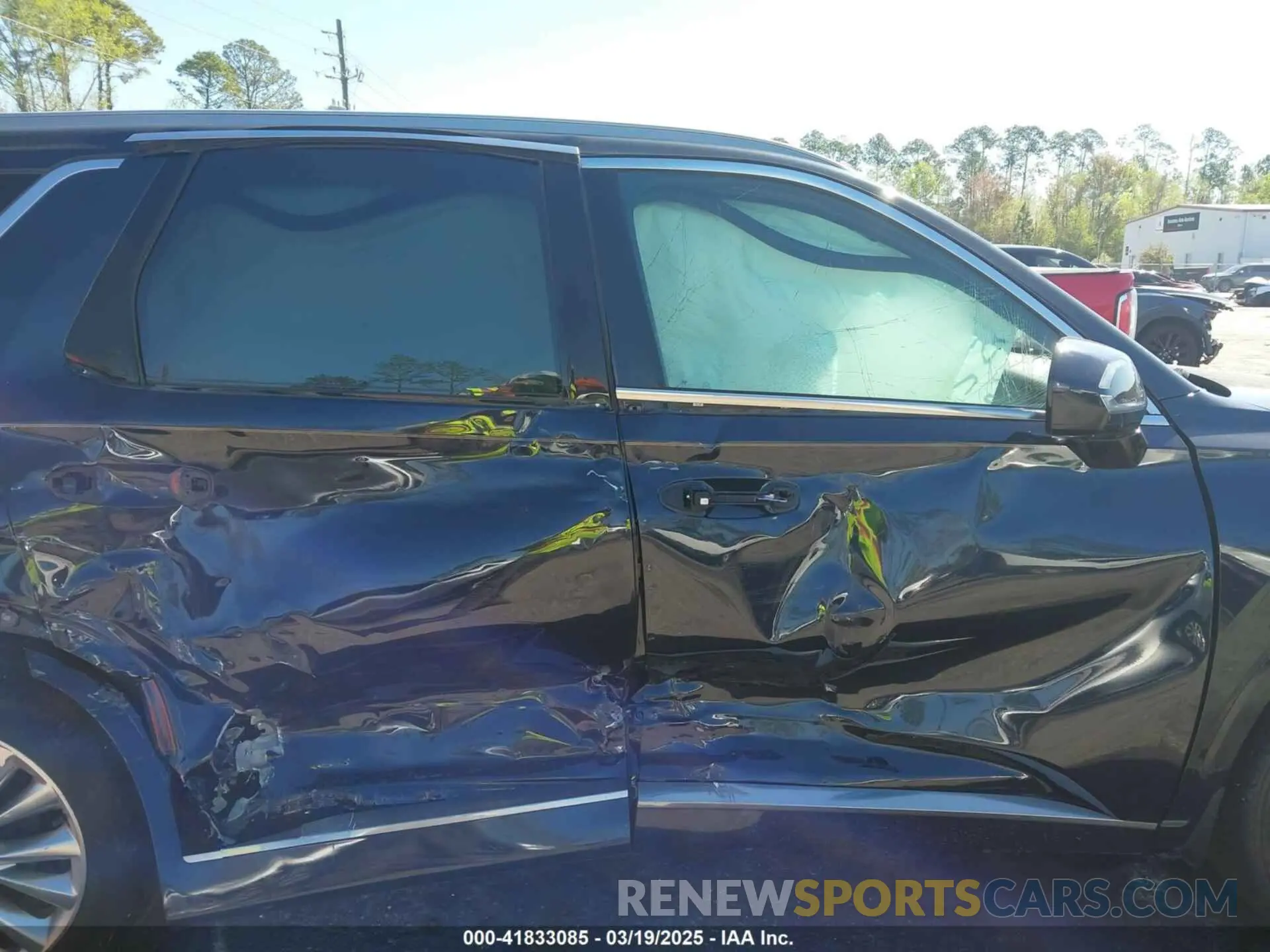13 fotografías del automóvil dañado KM8R54HE7LU044523 HYUNDAI PALISADE 2020