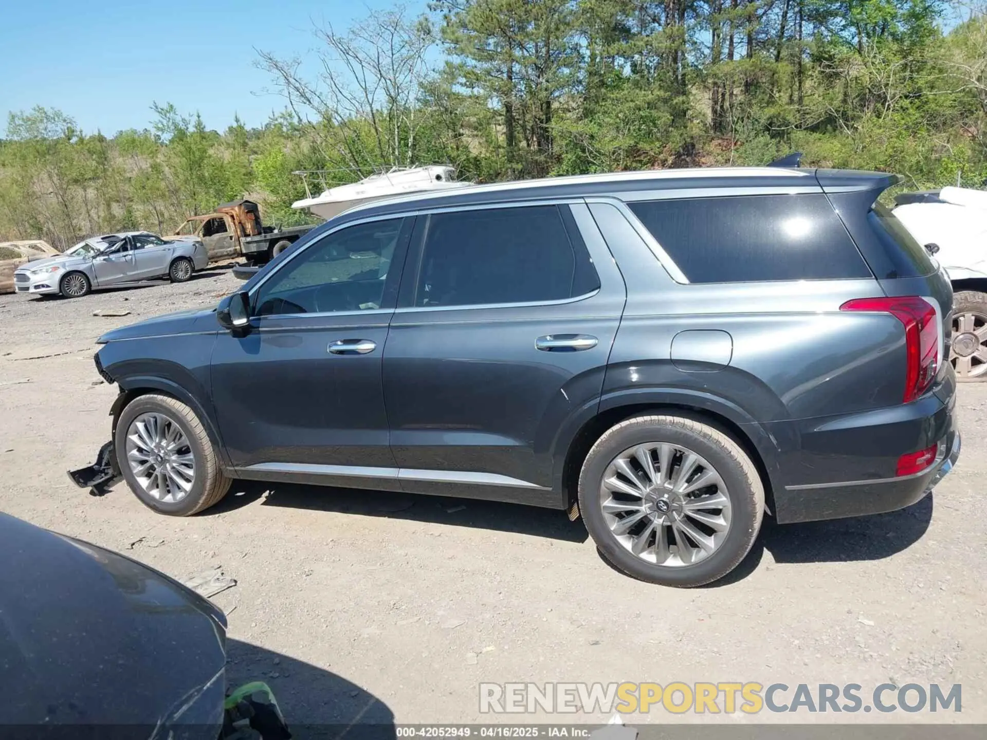 14 fotografías del automóvil dañado KM8R54HEXLU034097 HYUNDAI PALISADE 2020